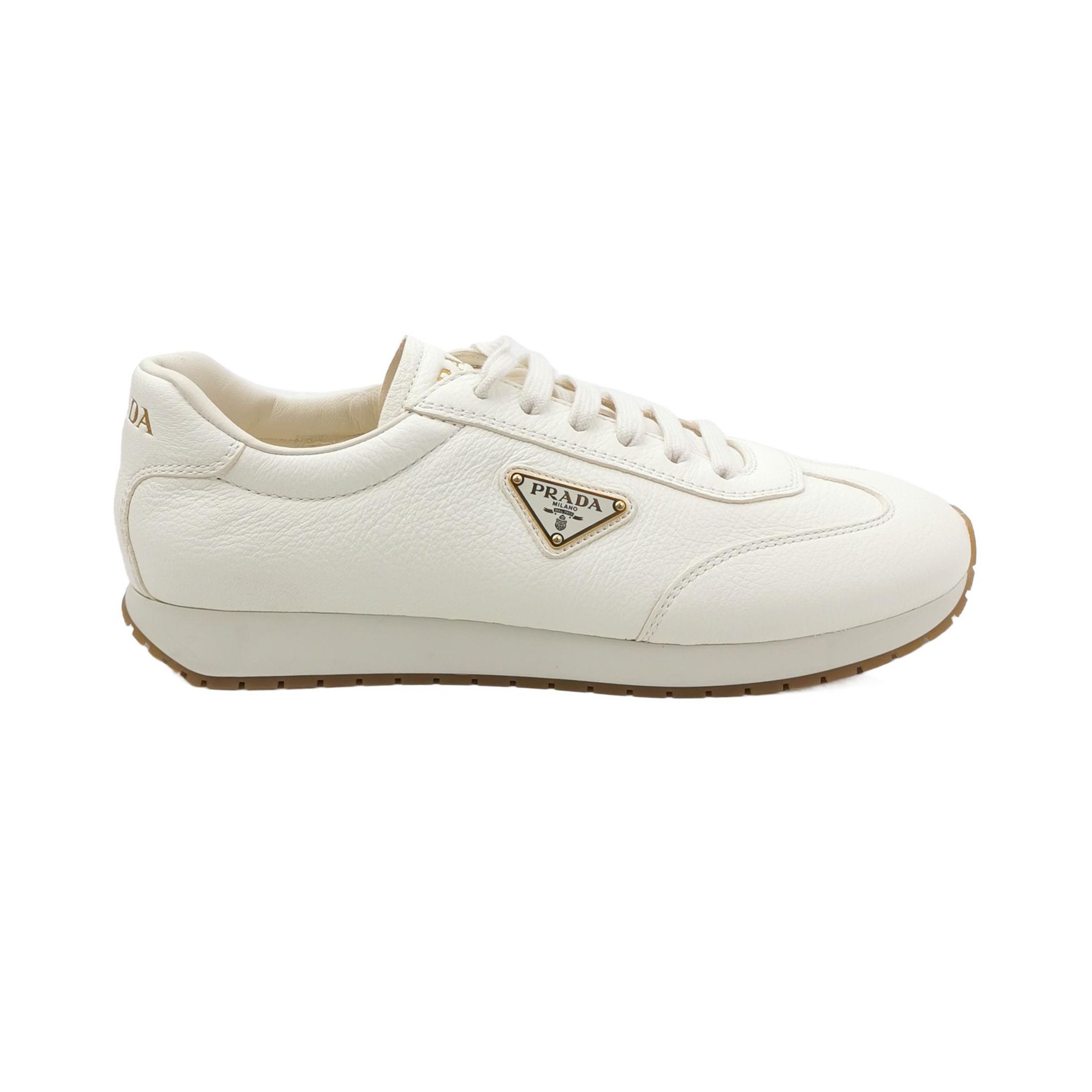 Prada Prada Deerskin Triangle Logo Sneakers 42 Size US 9 / EU 42 - 1 Thumbnail