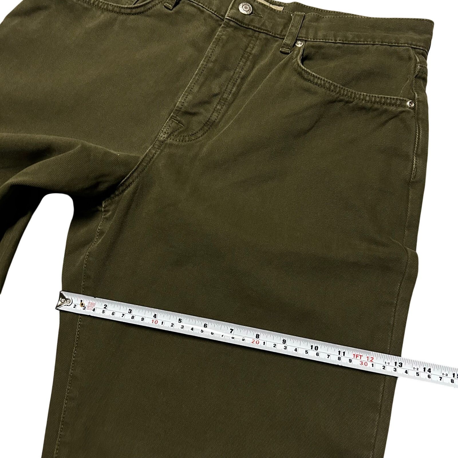 Stussy Stussy Big Ol Jeans Olive Green Size 30 (34x30) Baggy Denim Size US 30 / EU 46 - 8 Thumbnail