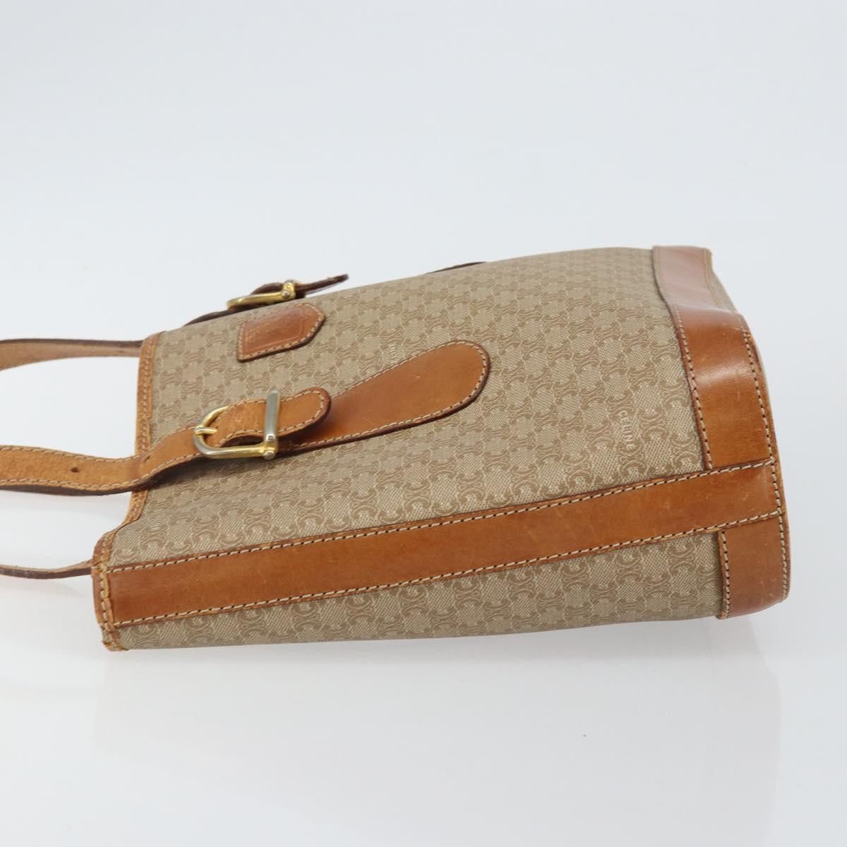Celine CELINE Macadam Canvas Tote Bag Pvc Beige Gold Size ONE SIZE - 5 Thumbnail