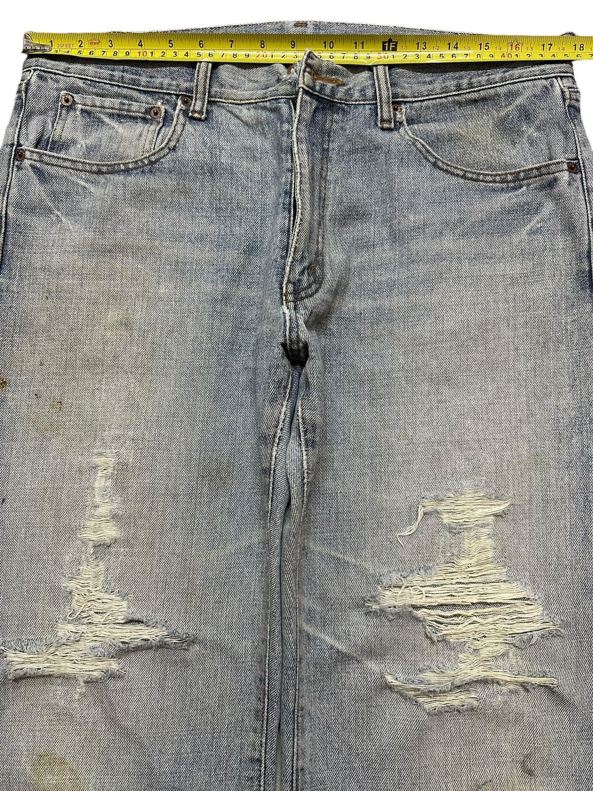 Japanese Brand Vintage Japanese Brand Faded Wash Distressed Baggy Jeans Size US 34 / EU 50 - 11 Thumbnail