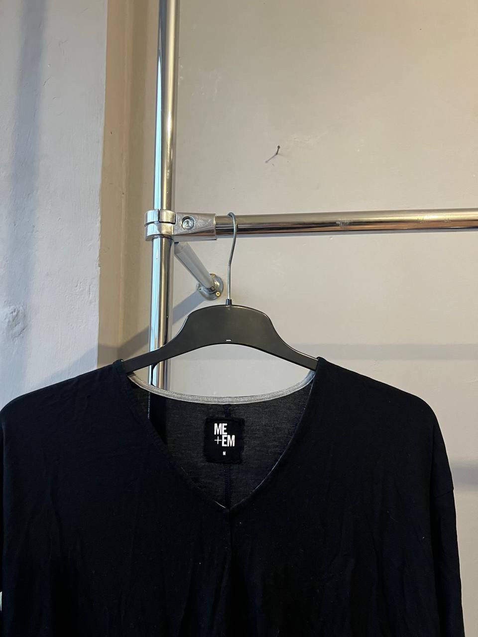 ME+EM ME+EM BLACK COTTON JAPANESE TUNIC LONG SLEEVE SUZE M Size M / US 6-8 / IT 42-44 - 6 Thumbnail
