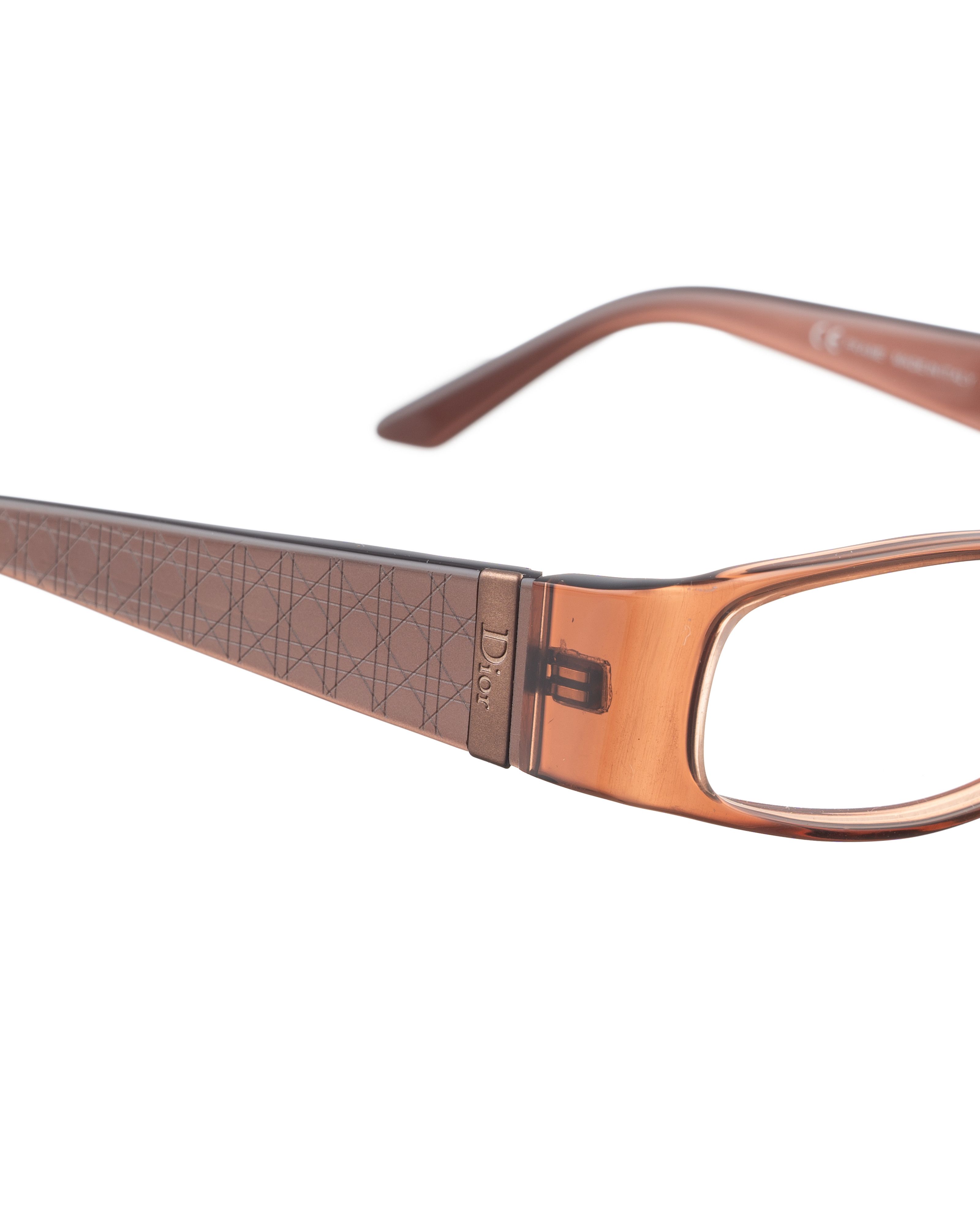 Dior Dior 00s Deep Brown Plastic Glasses Size ONE SIZE - 3 Thumbnail