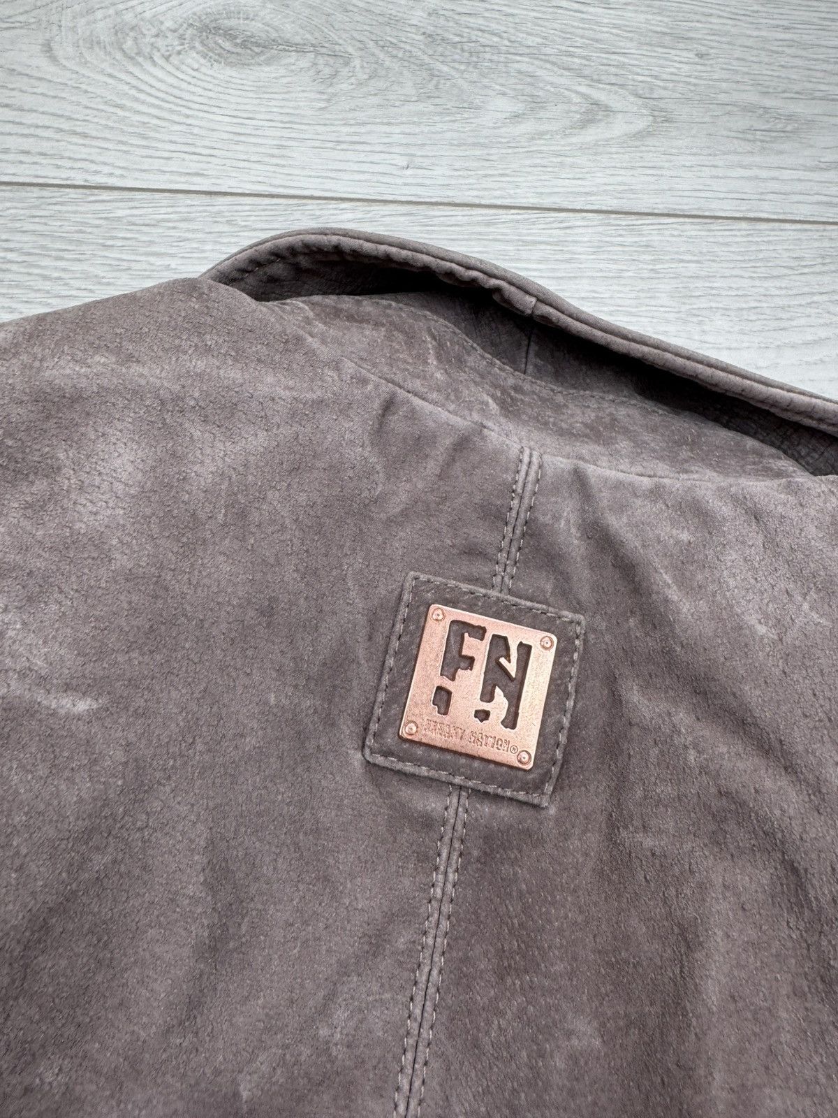 Japanese Brand × Vintage Vintage Freaky Nation Brown Woman Leather Jacket Size L / US 10 / IT 46 - 8 Thumbnail