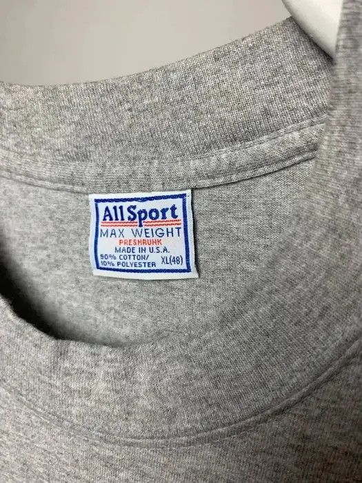MLB All sport T-shirt Brooklyn soccer tee size XL grey vintage Size US XL / EU 56 / 4 - 3 Thumbnail