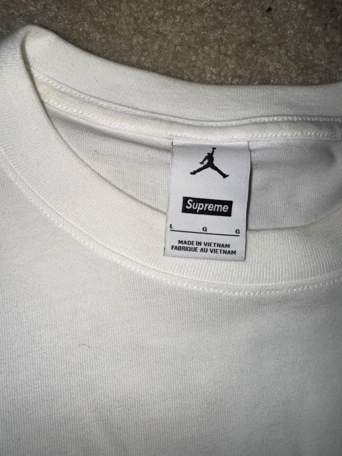 Jordan Brand × Supreme Supreme Jordan Biggie Tee Size US L / EU 52-54 / 3 - 4 Thumbnail