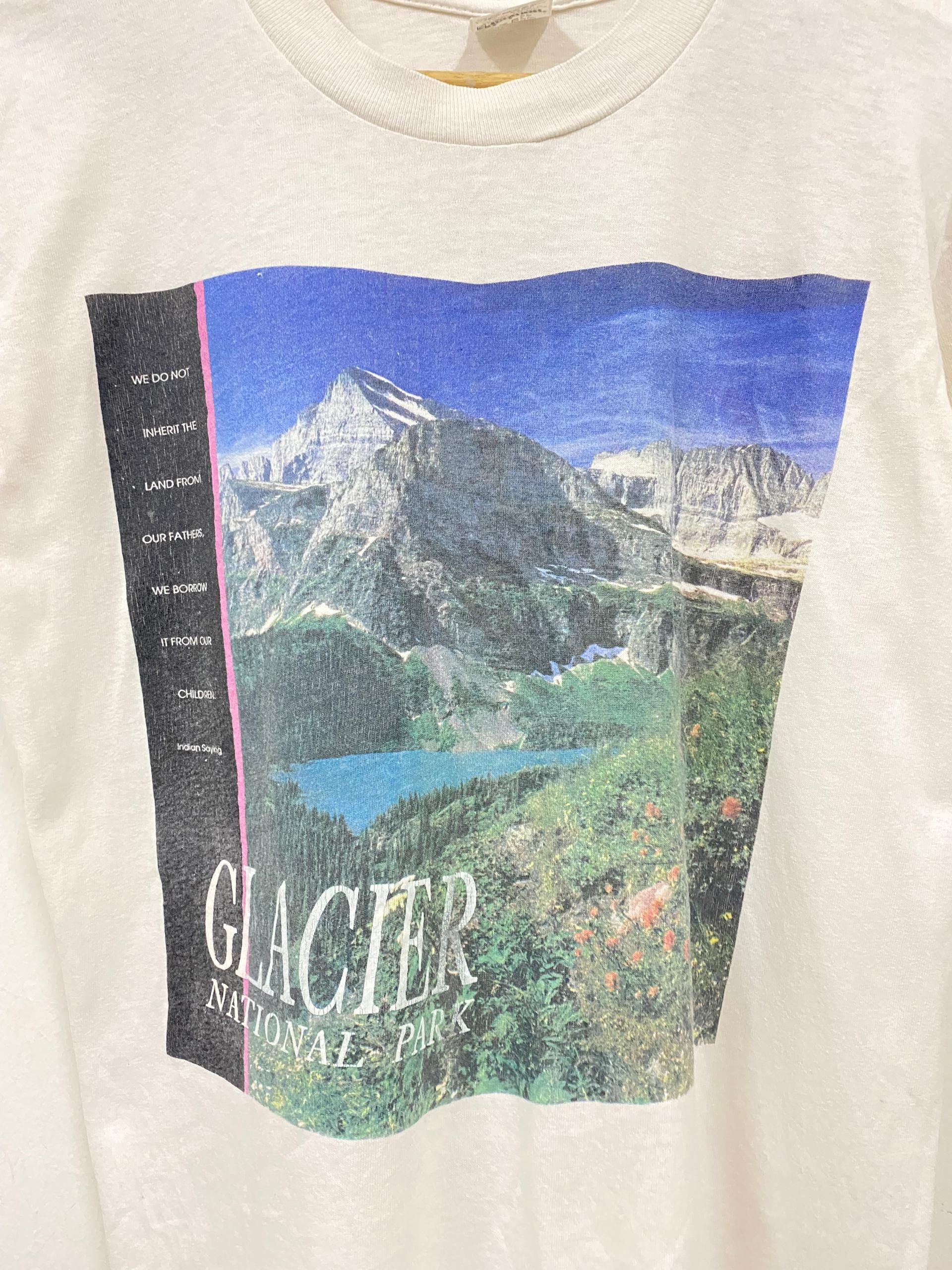 Vintage Vintage 90s Glacier National Park bog photo print t shirt Size US M / EU 48-50 / 2 - 2 Thumbnail