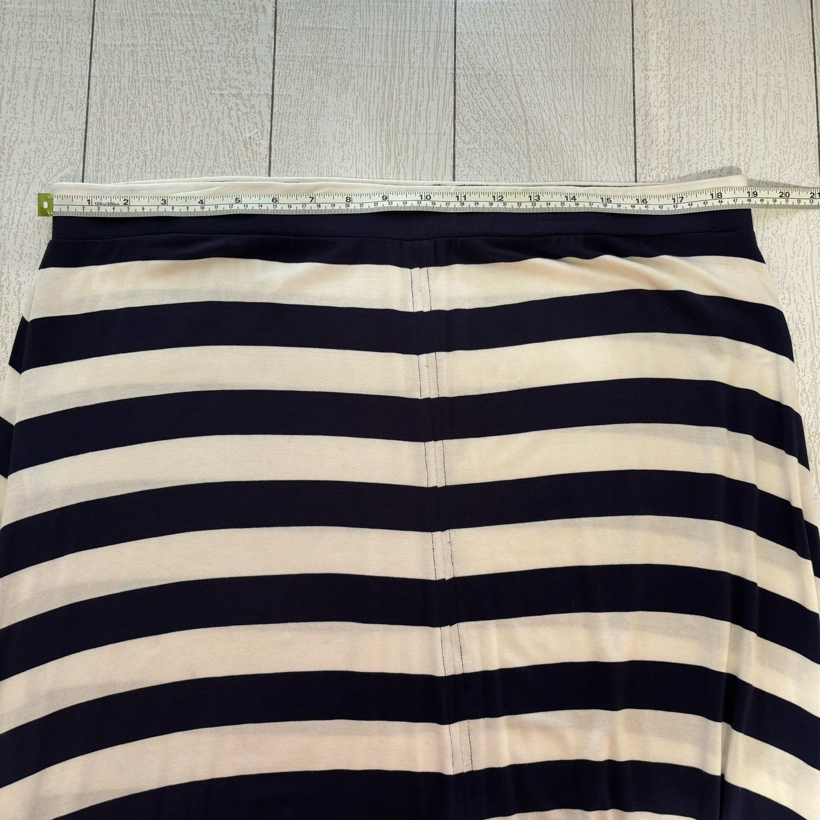 Other Design History Gray and White Striped Maxi Skirt Size XL Size 38" / US 16 / IT 52 - 5 Thumbnail