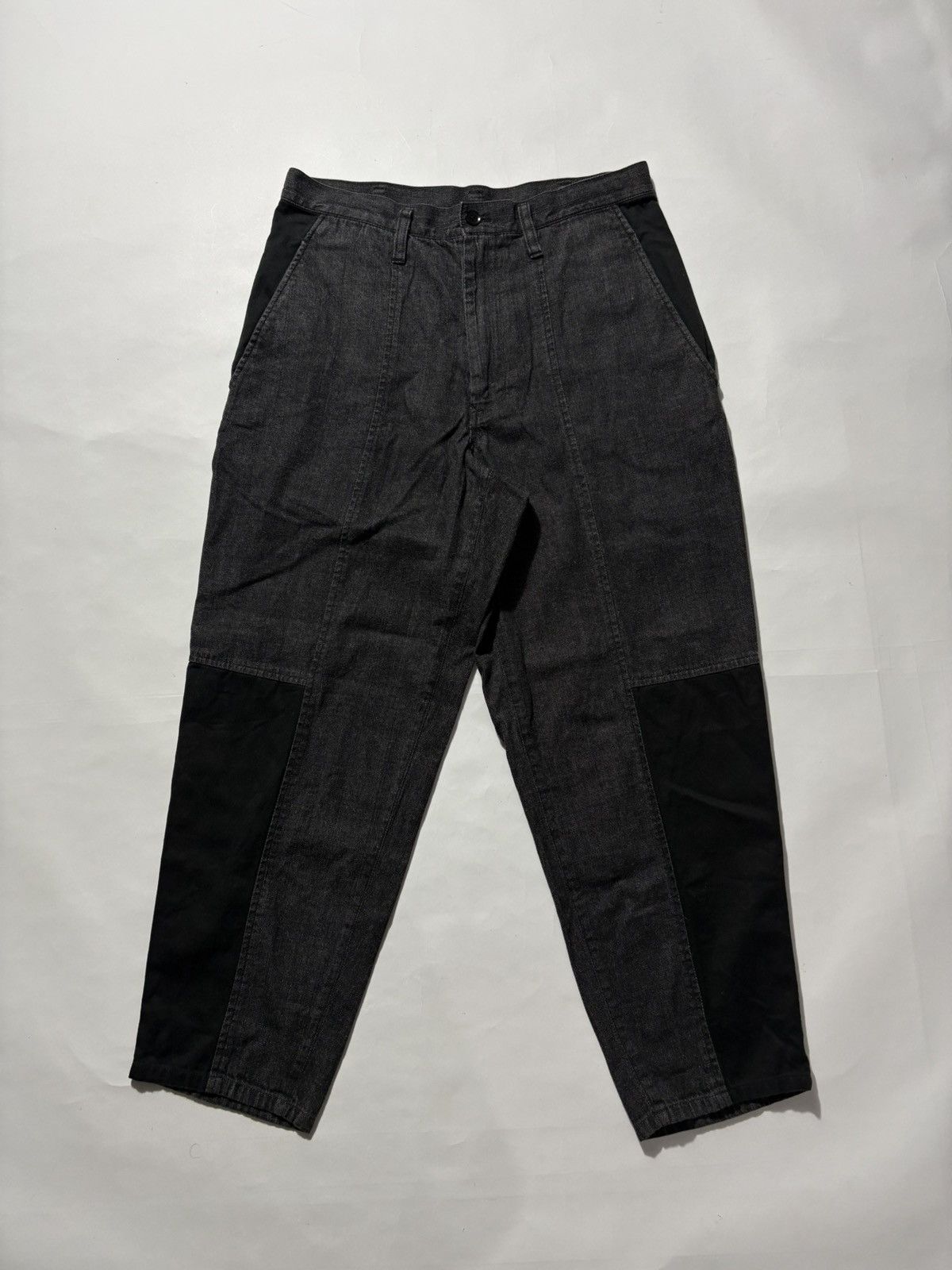 Yohji Yamamoto YOHJI YAMAMOTO POUR HOMME PATCHWORK DENIM PANTS Size US 30 / EU 46 - 1 Thumbnail