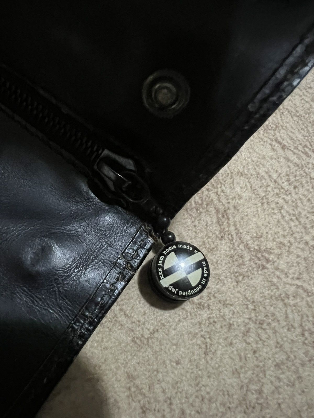 Jam Home Made Jam Home Made 4NK Trick Mini Broken Leather Trifold Wallets Size ONE SIZE - 10 Thumbnail