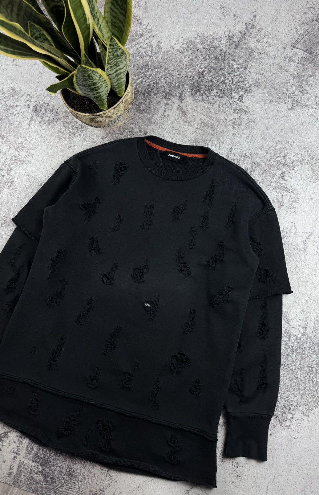 Diesel Vintage Diesel Y2K Patch-worked Sweatshirt Pullover Hoodie Size US L / EU 52-54 / 3 - 3 Thumbnail