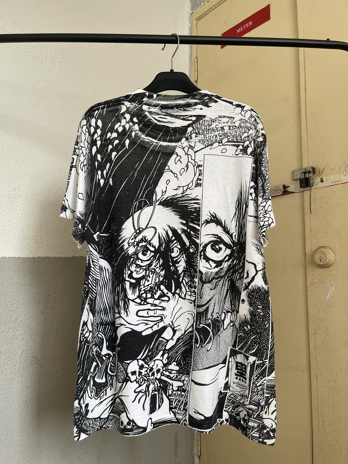 Band Tees × Vintage 1990 Vintage Septic Death Pushead Kuro Line Size US L / EU 52-54 / 3 - 2 Thumbnail