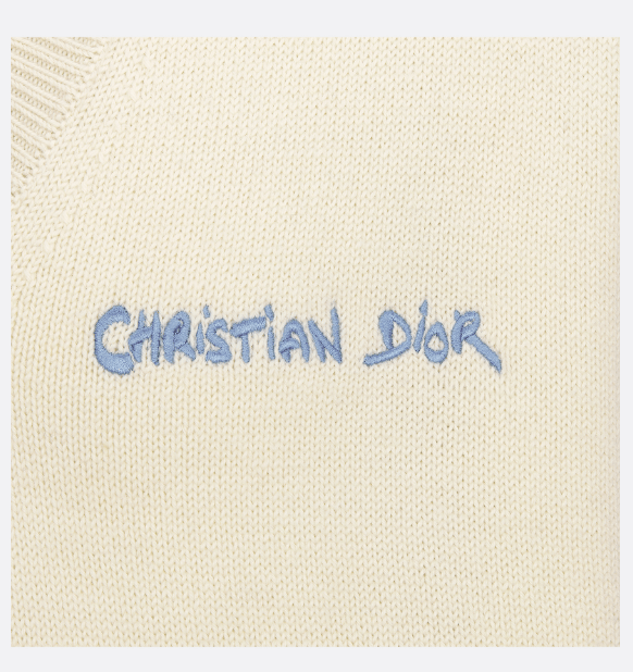 Dior o1w1db10625 Christian Dior Tag Sweater Vest in Beige Size US M / EU 48-50 / 2 - 3 Thumbnail