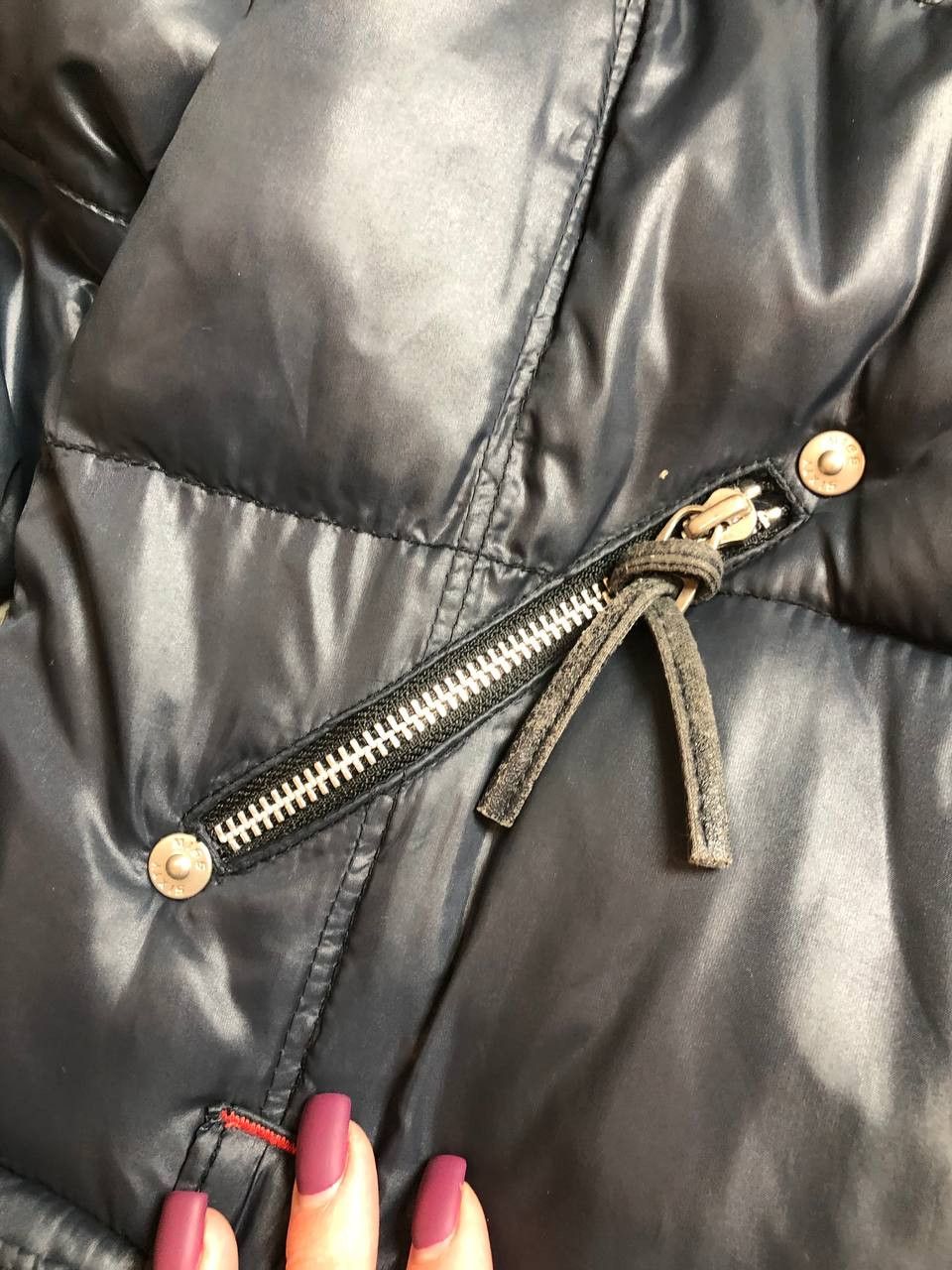 Miss Sixty Miss Sixty Black Puffer Moto Jacket Asymmetric Zip Biker Y2K Size S / US 4 / IT 40 - 7 Thumbnail