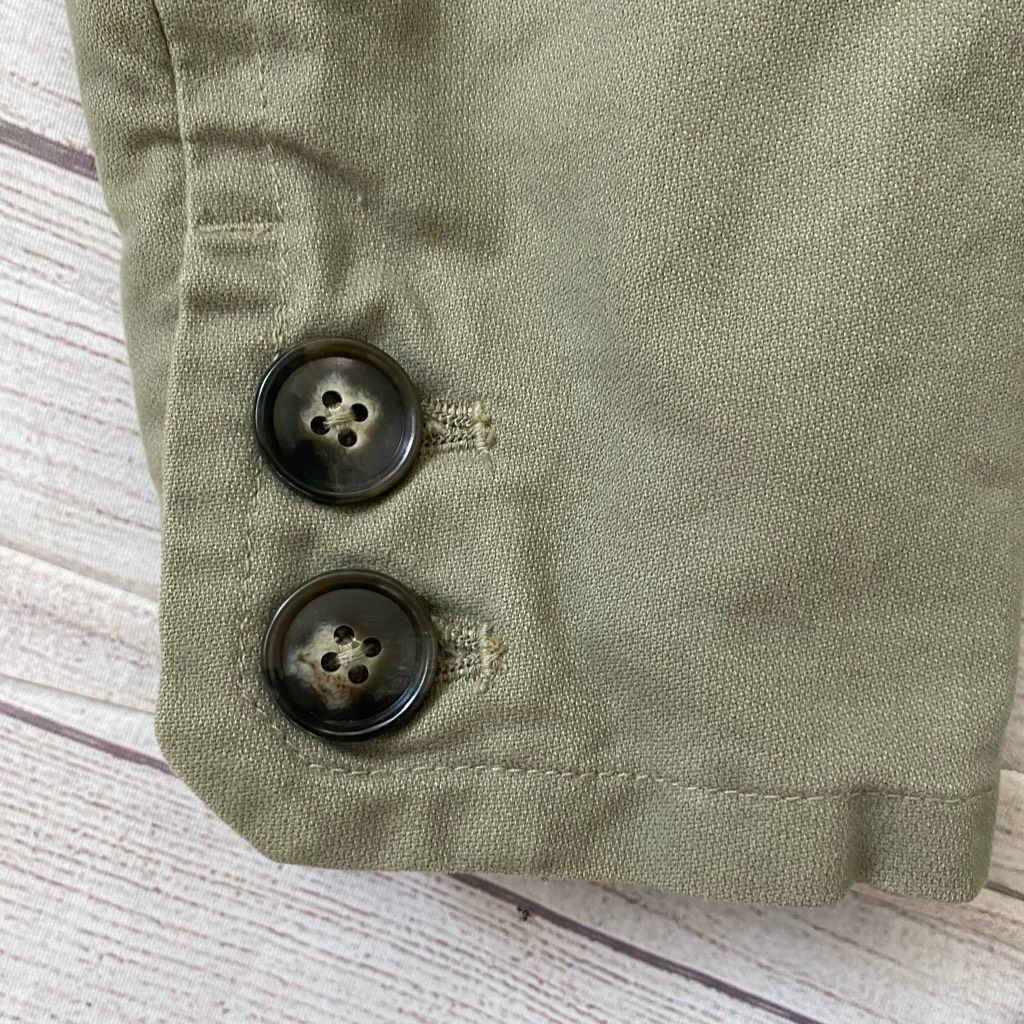 Old Navy Old Navy women L 2 button fully lined canvas jacket green Size L / US 10 / IT 46 - 6 Thumbnail