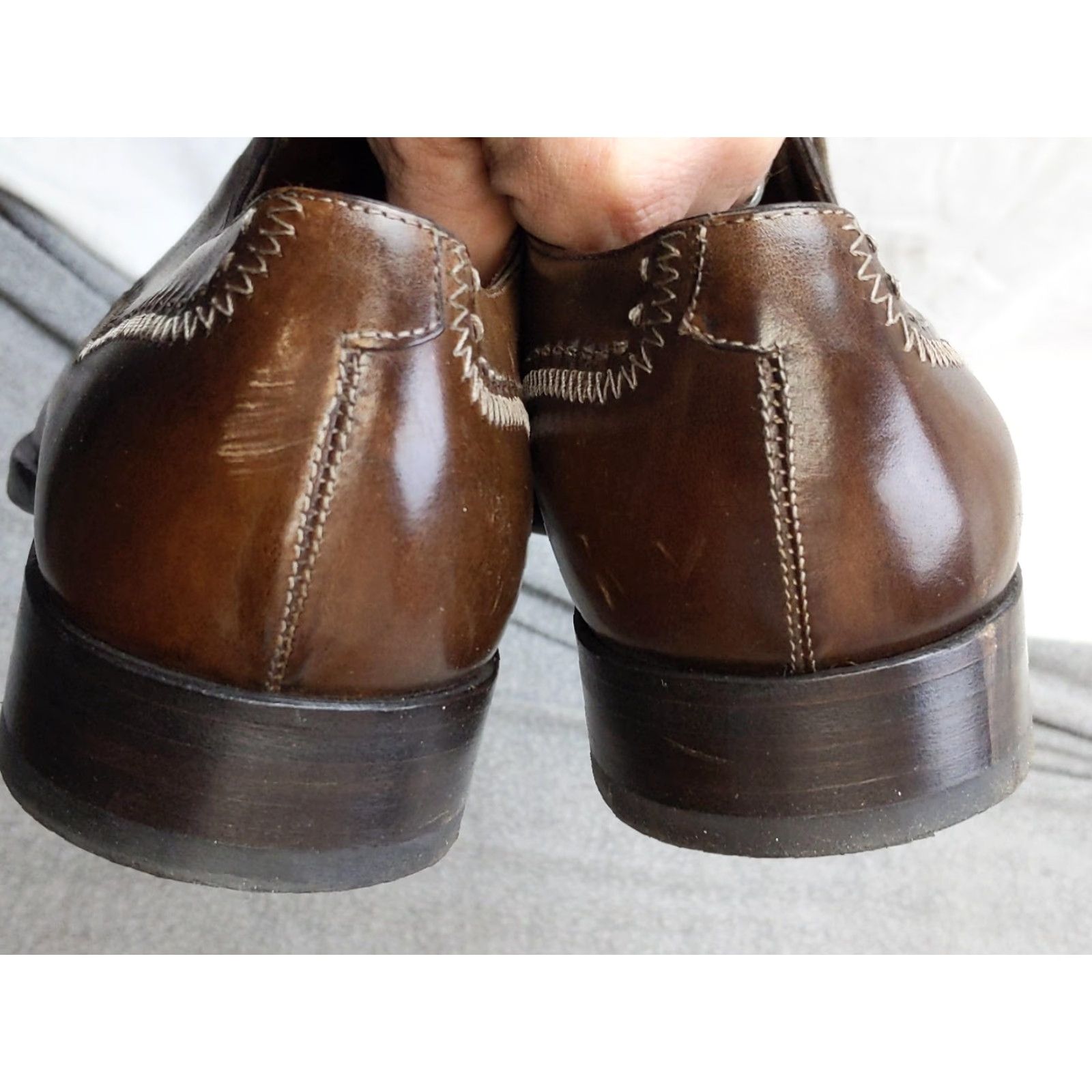 Fratelli Rossetti Fratelli Rossetti Shoes Mens 9 Brown Leather Cap Toe Oxford Dress Italy Dress Shoes Mens 9 Brown Leather Cap Toe Oxford Italy Rossetti Size ONE SIZE - 6 Thumbnail
