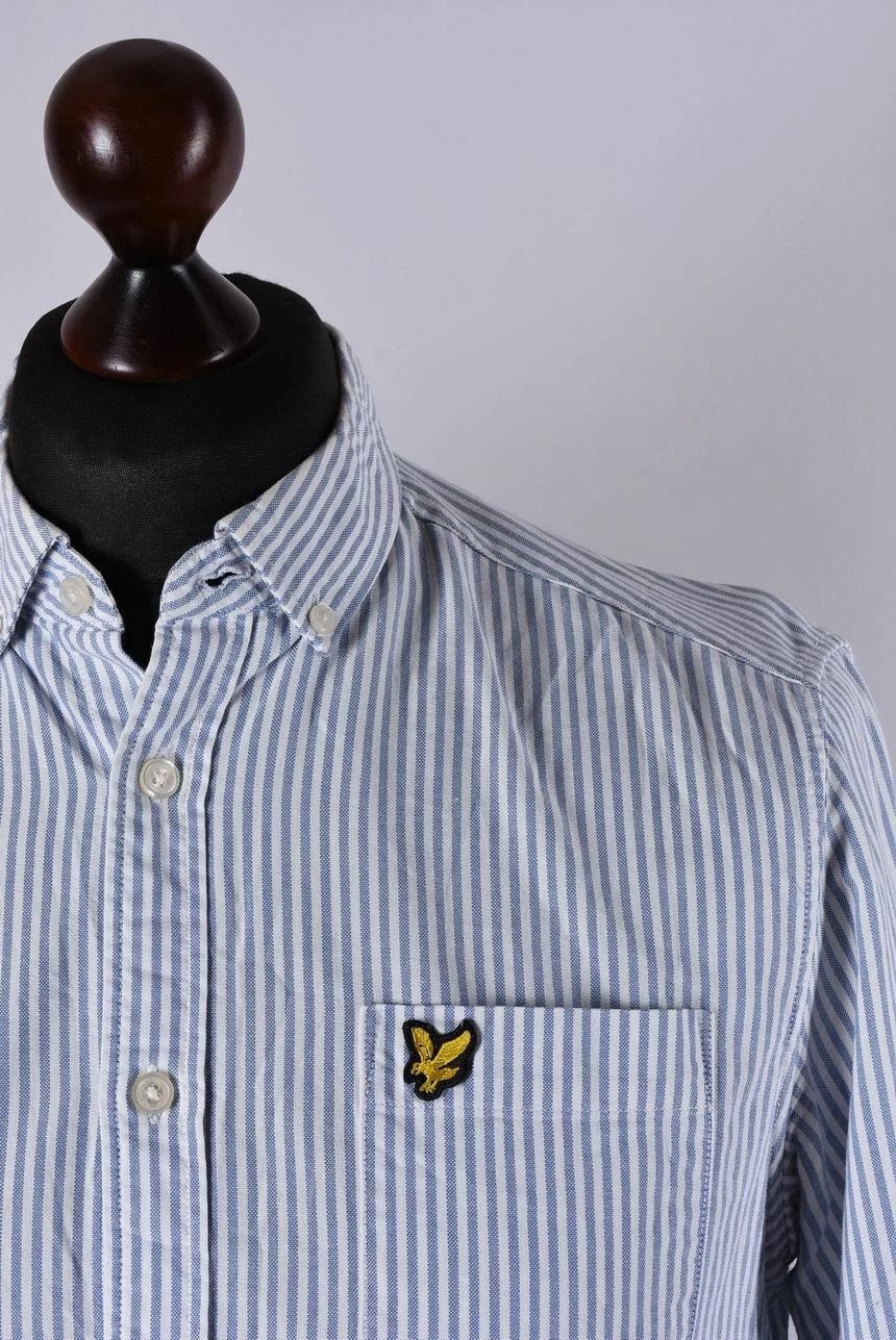 Lyle & Scott Lyle & Scott Striped Long Sleeve Button Down Oxford Shirt Size US M / EU 48-50 / 2 - 2 Thumbnail