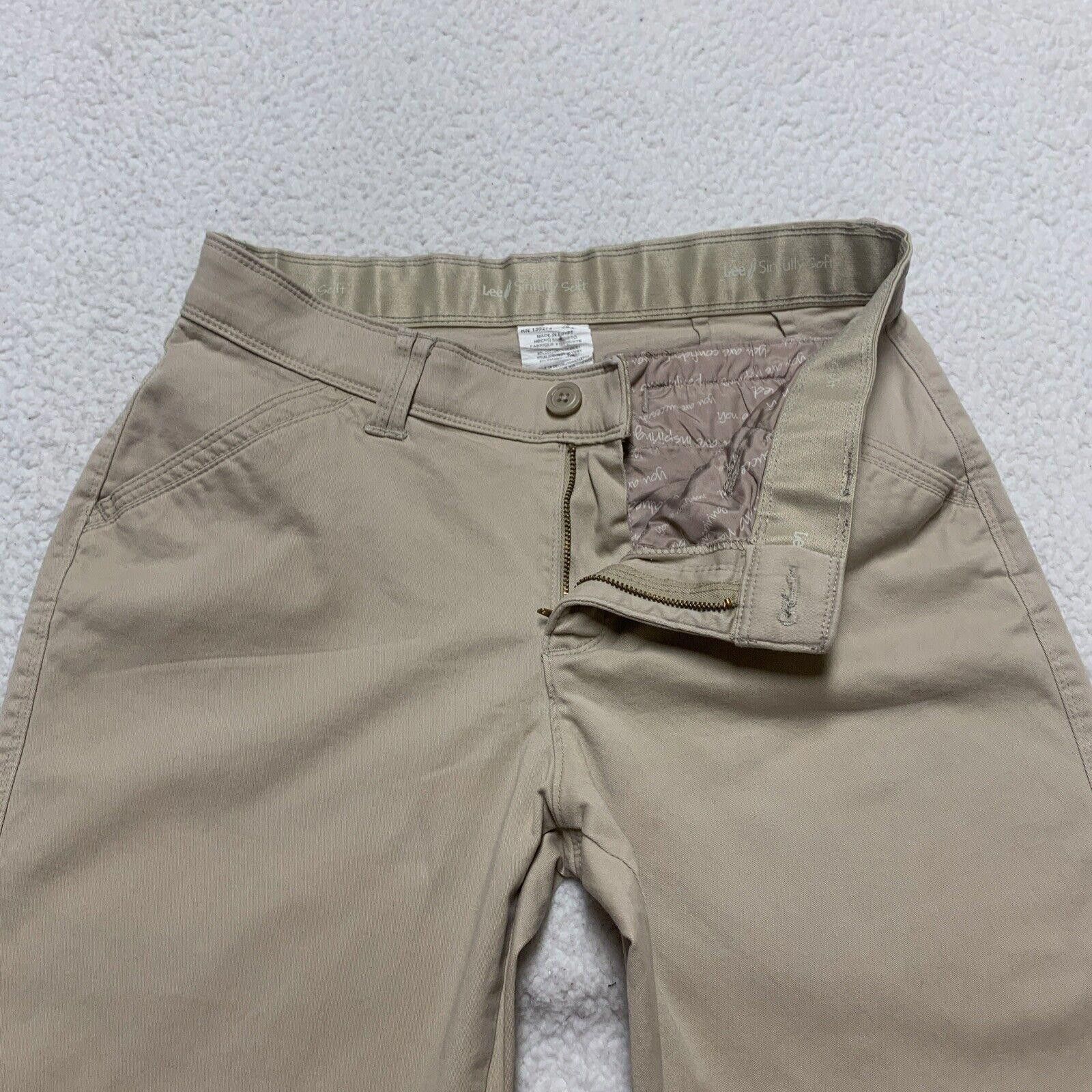 Lee Lee Sinfully Soft Women's Medium Beige Mid Rise Jeans Size 32" / US 10 / IT 46 - 5 Thumbnail