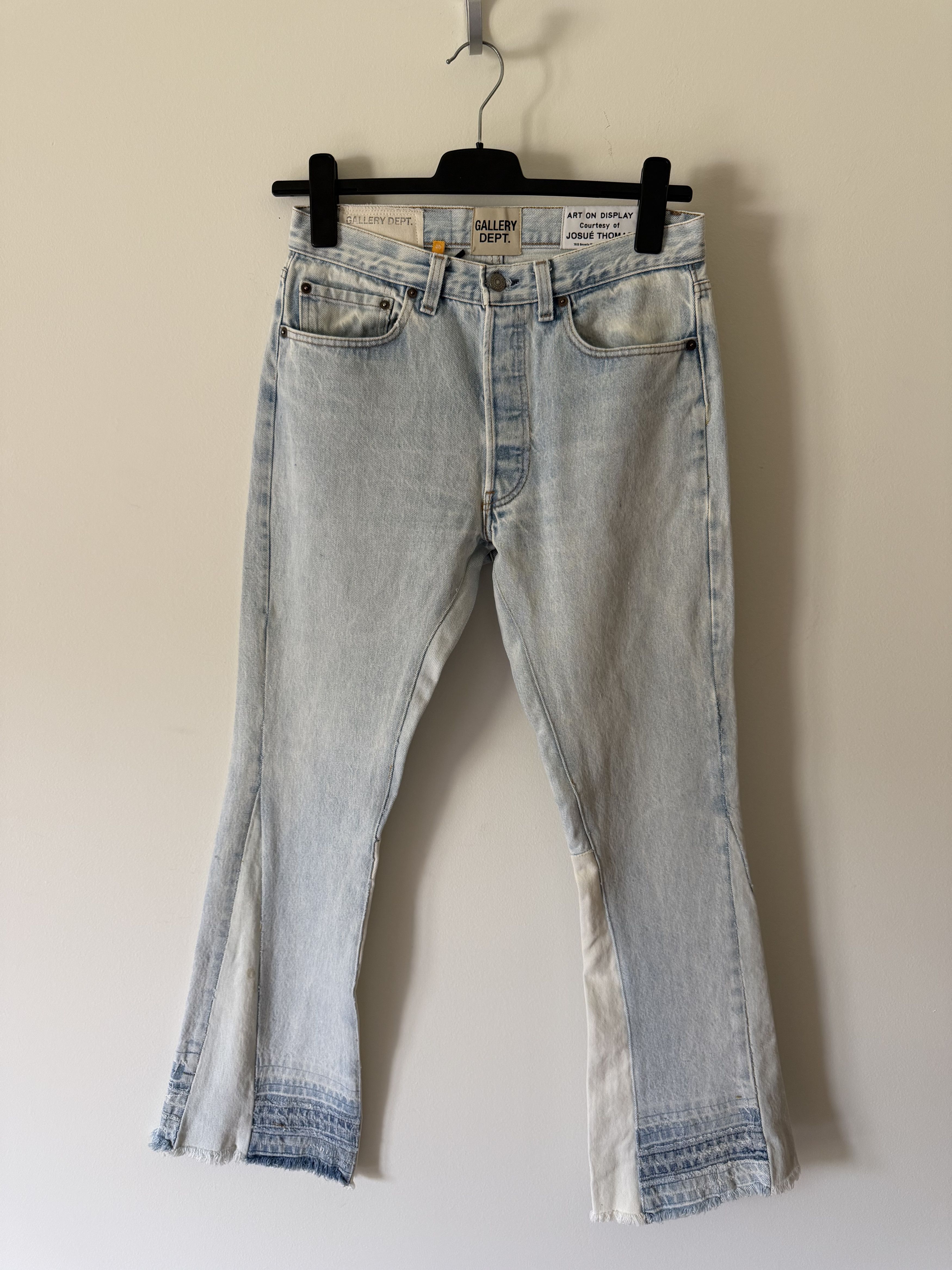 Gallery Dept. Gallery Dept. 90210 LA Flare Jeans in Light Wash Blue Size US 30 / EU 46 - 1 Thumbnail