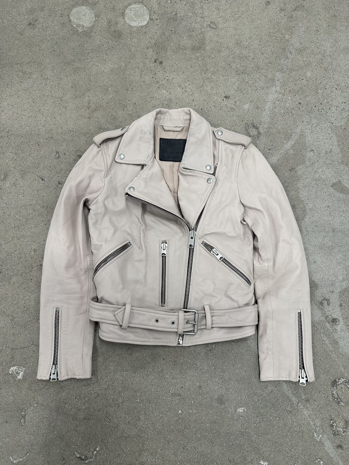 Allsaints ALLSAINTS Lambskin leather Motorcycle Jacket Size XS / US 0-2 / IT 36-38 - 1 Thumbnail