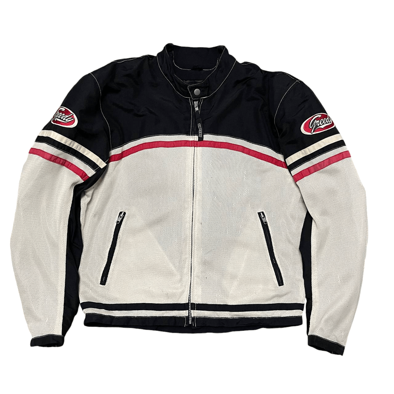 Japanese Brand Vintage Greedy Motorcycle Racing Jacket with Padding Size US L / EU 52-54 / 3 - 1 Thumbnail