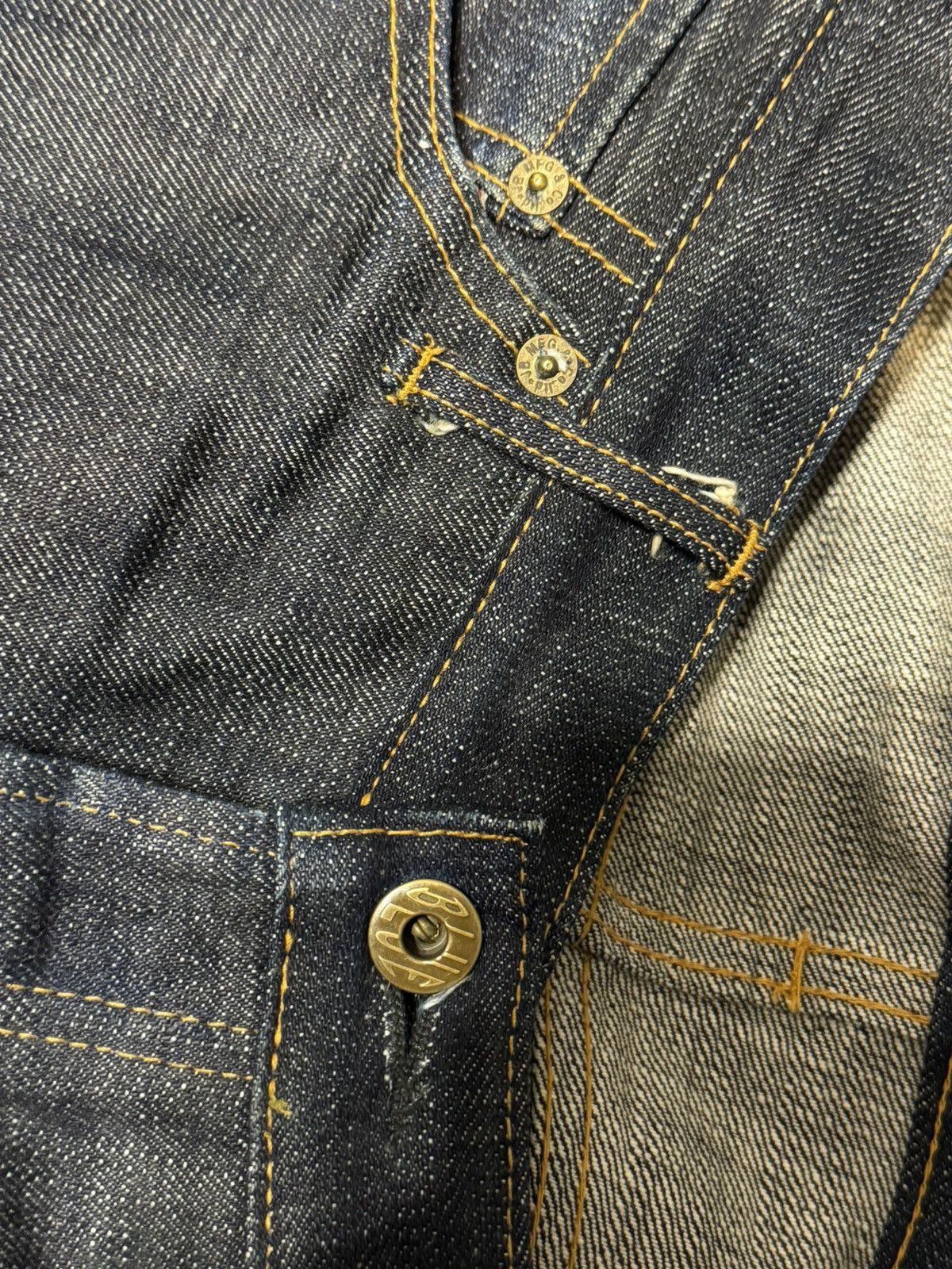 Japan Blue Crazy Japan Blue Selvedge Indigo Jeans Hedi Yohji Raf Miyake Size US 31 - 17 Thumbnail