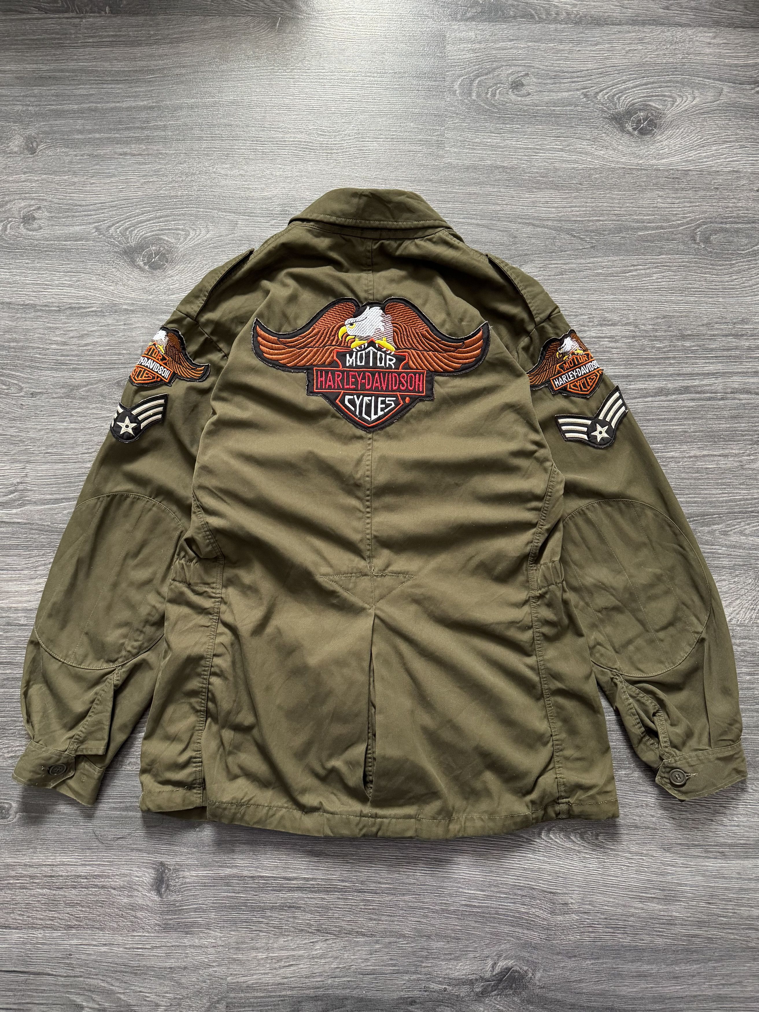 Other Vintage US Army Field Jacket with Harley-Davidson Patches Size US M / EU 48-50 / 2 - 2 Thumbnail