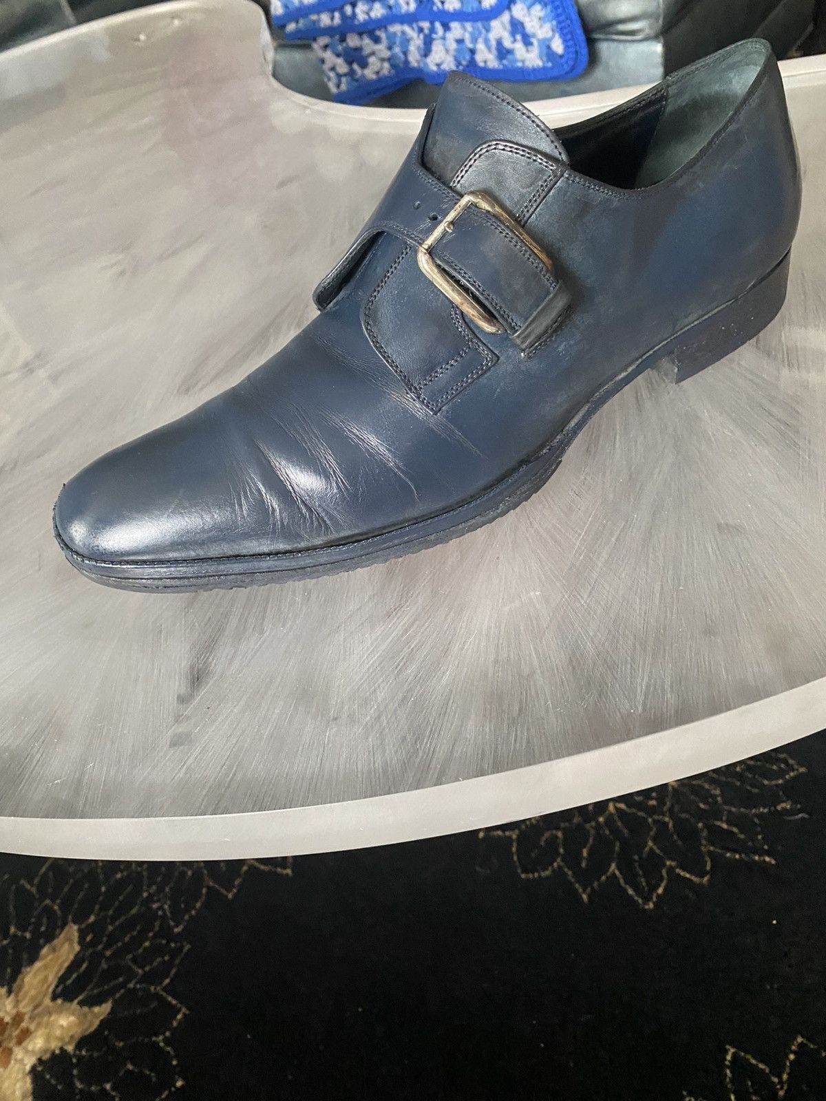 Christian Dior Monsieur Dior Blue shoes with buckle Size US 10.5 / EU 43-44 - 5 Thumbnail