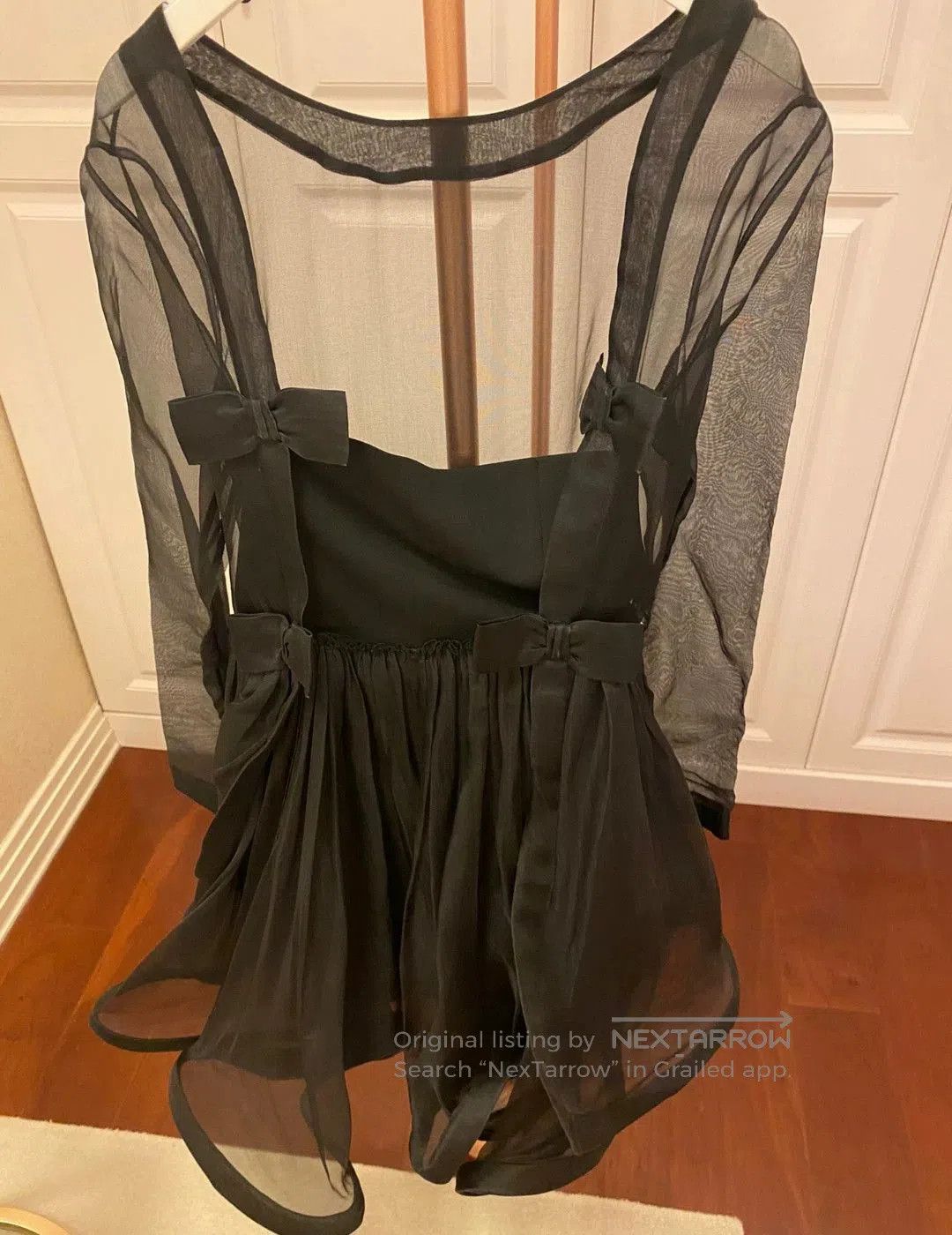 Valentino Valentino Black Chiffon Dress. Size US S / EU 44-46 / 1 - 4 Thumbnail