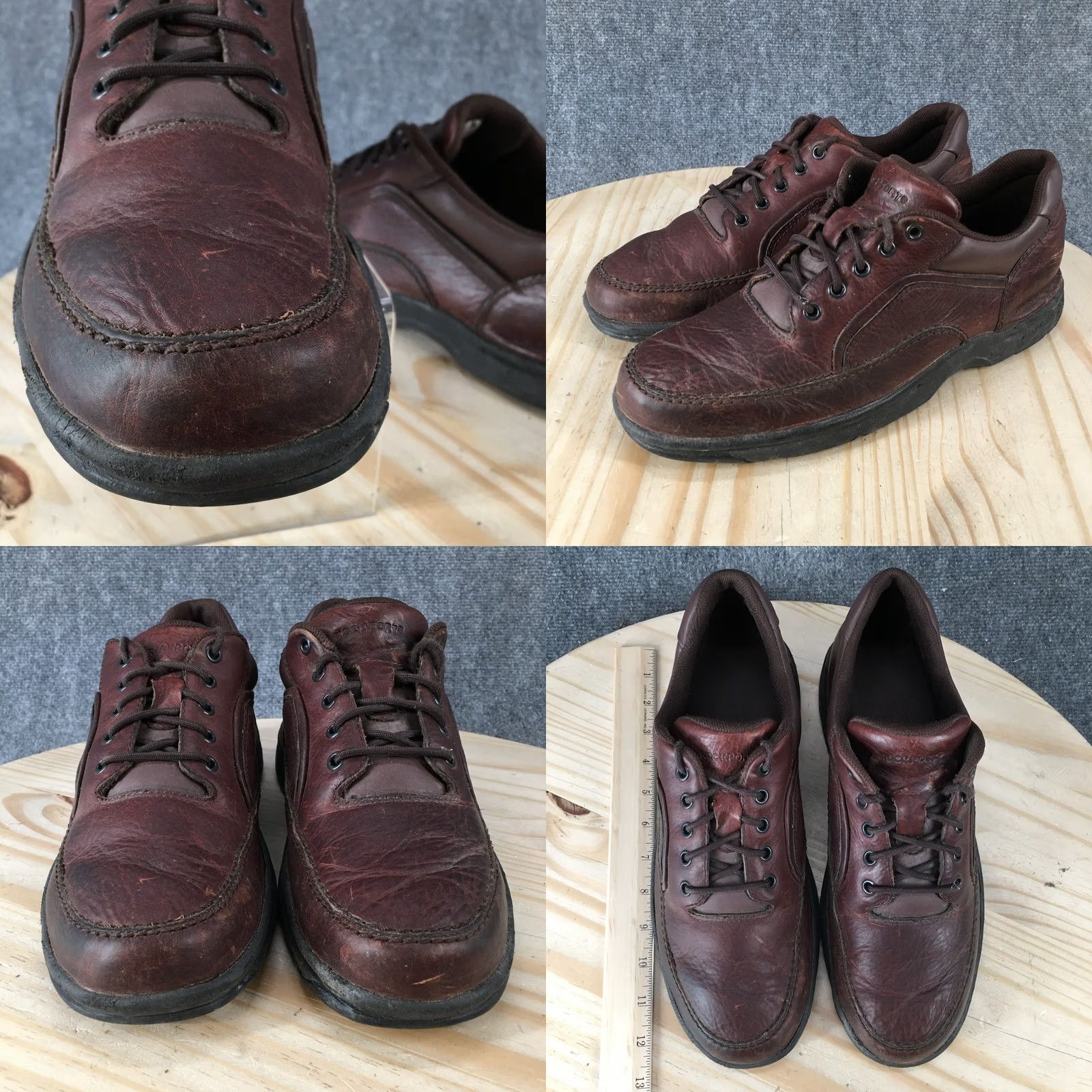 Rockport Rockport Eureka Shoes Mens 12 Walking Sneakers Leather Brown Casual Sneakers Leather Brown Rockport Eureka Mens 12 Size US L / EU 52-54 / 3 - 8 Thumbnail