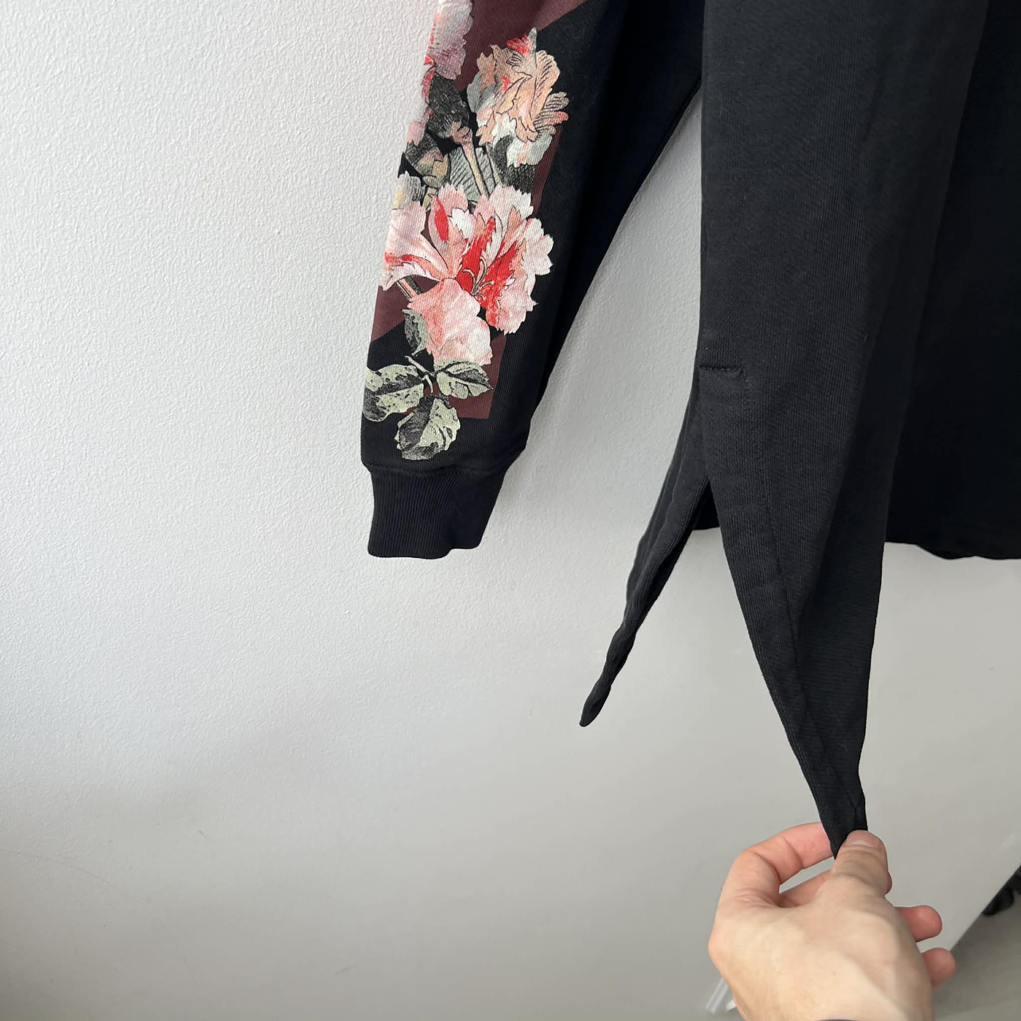 Off-White Off White Floral Crewneck Sweatshirt Mini Dress Size XS / US 0-2 / IT 36-38 - 6 Thumbnail