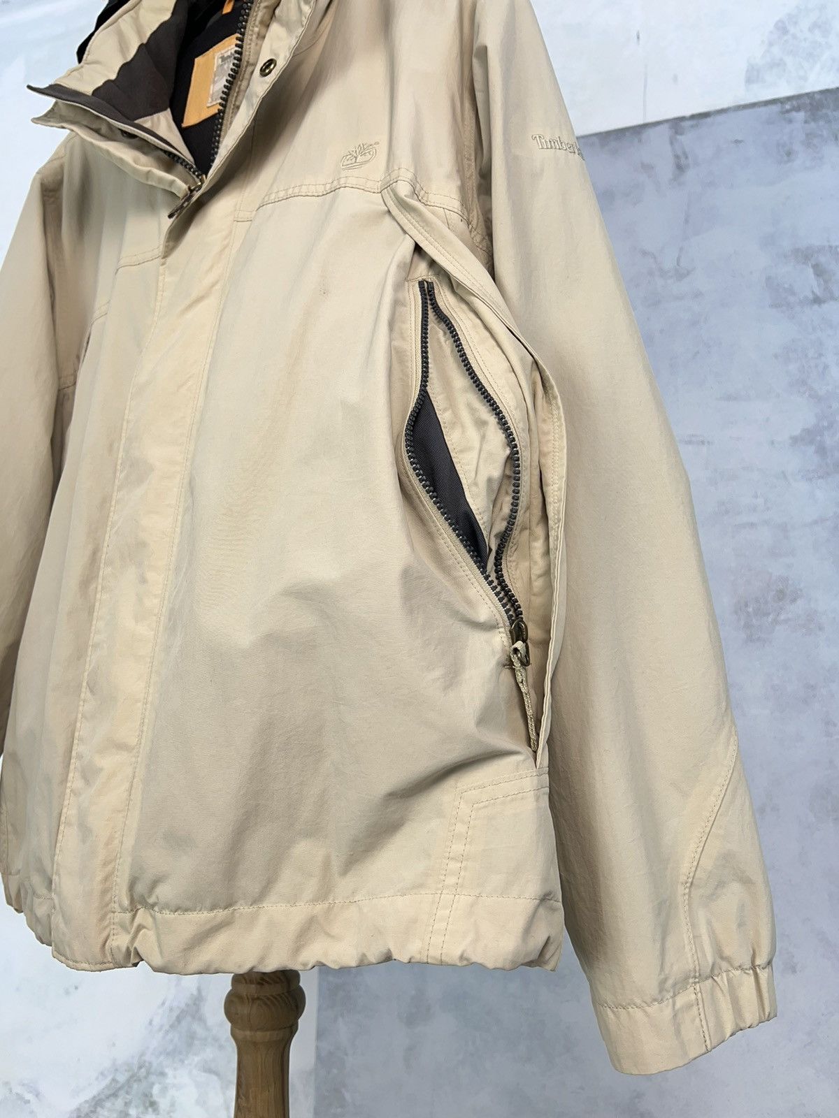 Timberland Vintage Timberland Beige Jacket Size M - L Size US L / EU 52-54 / 3 - 5 Thumbnail