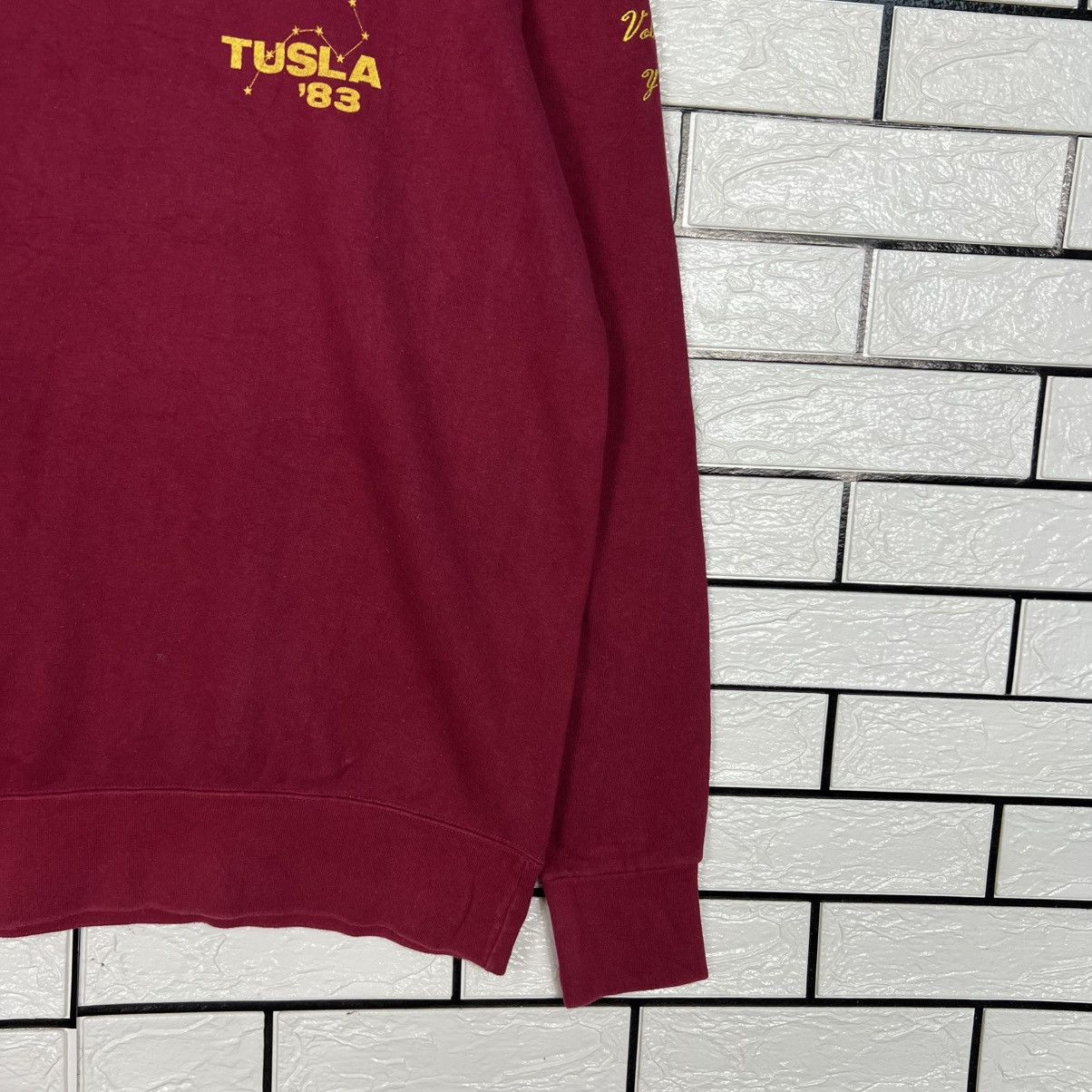 Vintage 1983 TUSLA Big Logo Volleball Crewneck Sweatshirt #4002-C182 Size US S / EU 44-46 / 1 - 10 Thumbnail