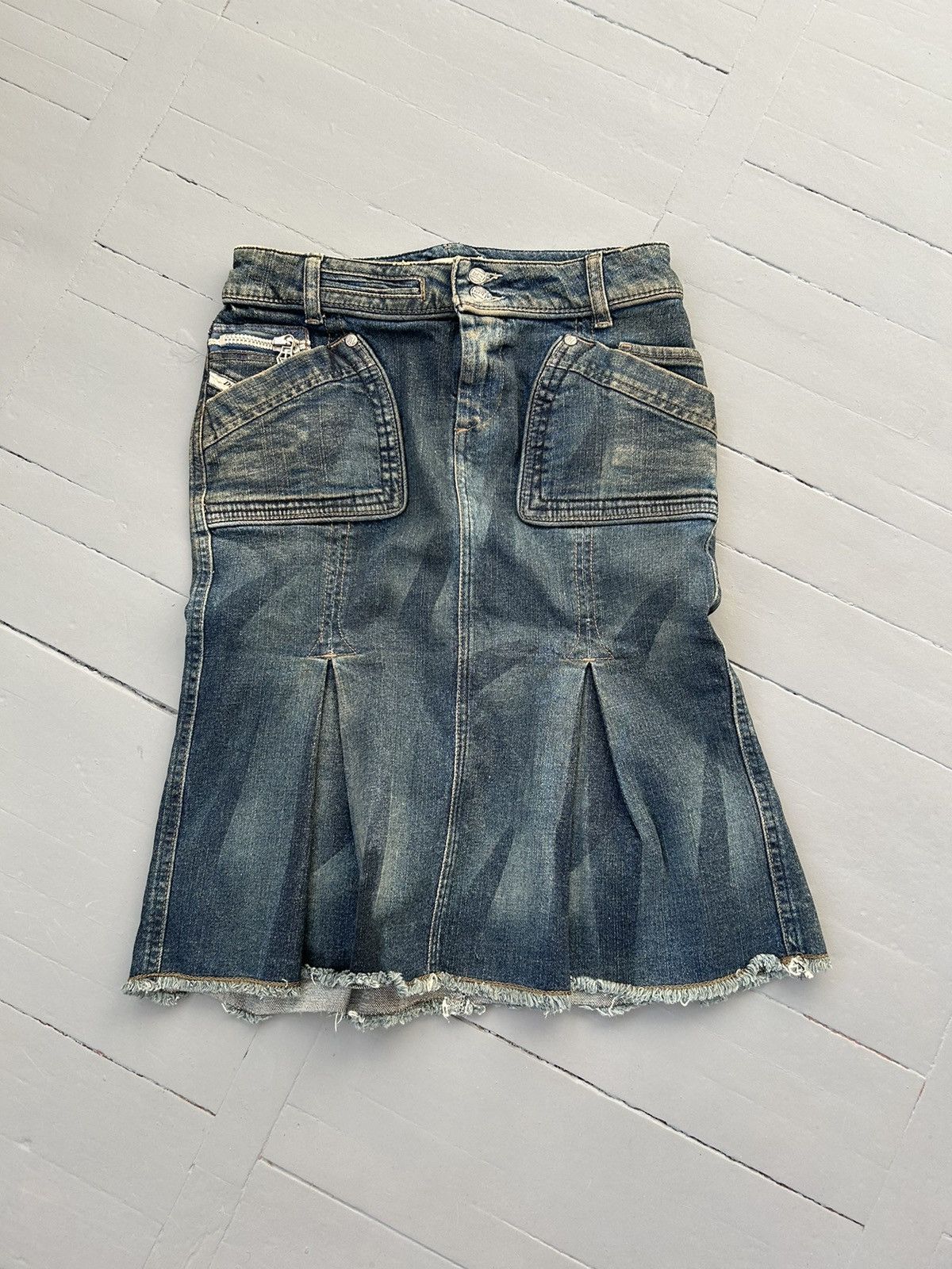image of Diesel Vintage Denim Skirt, Women's (Size 26)