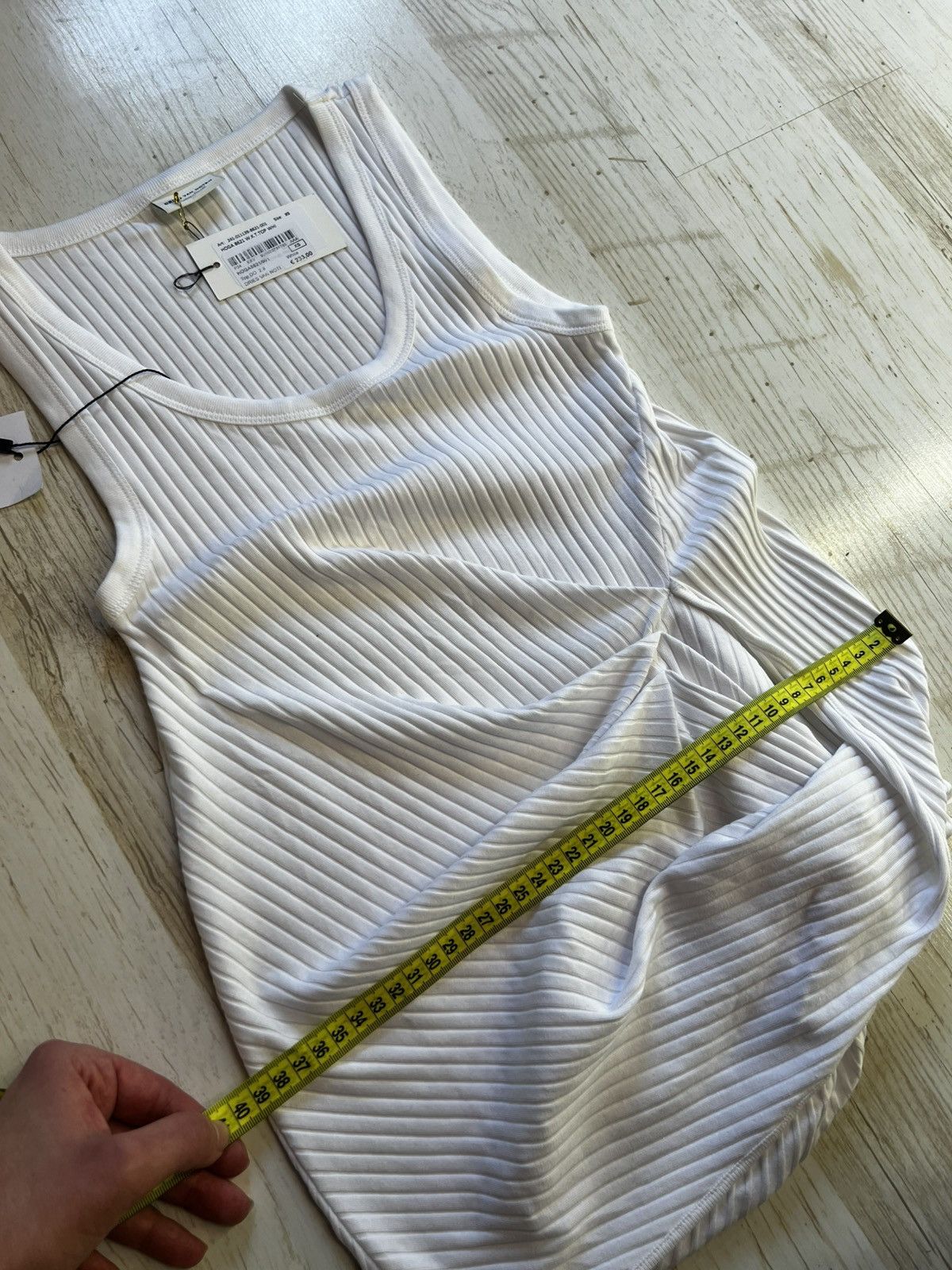 Dries Van Noten Dries Van Noten Hoga Asymmetric Ribbed Tank Top Size XS / US 0-2 / IT 36-38 - 12 Thumbnail
