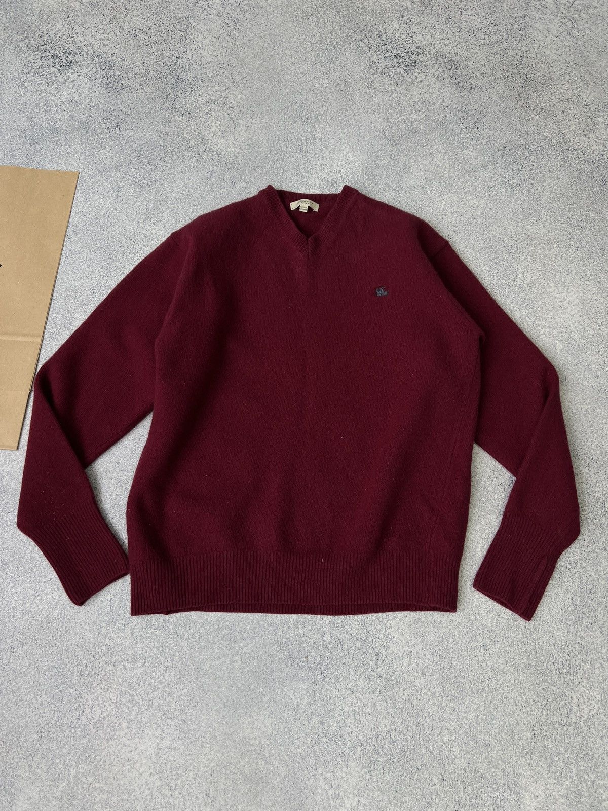 Burberry × Vintage Vintage Burberry cashmere wool sweatshirt Size US M / EU 48-50 / 2 - 5 Thumbnail