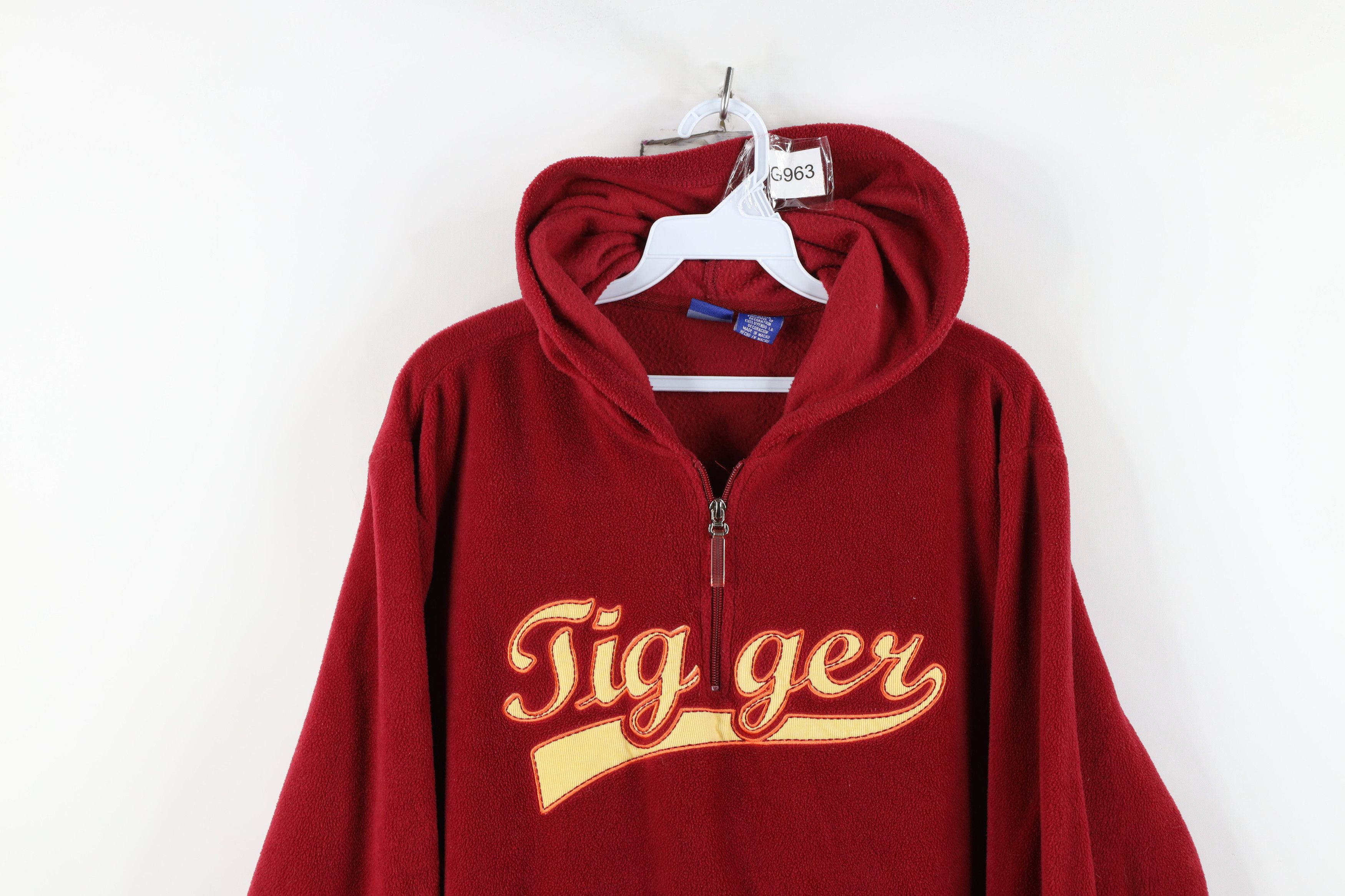Disney Vintage Disney Winnie the Pooh Tigger Hoodie Sweatshirt Red Size XL / US 12-14 / IT 48-50 - 2 Thumbnail