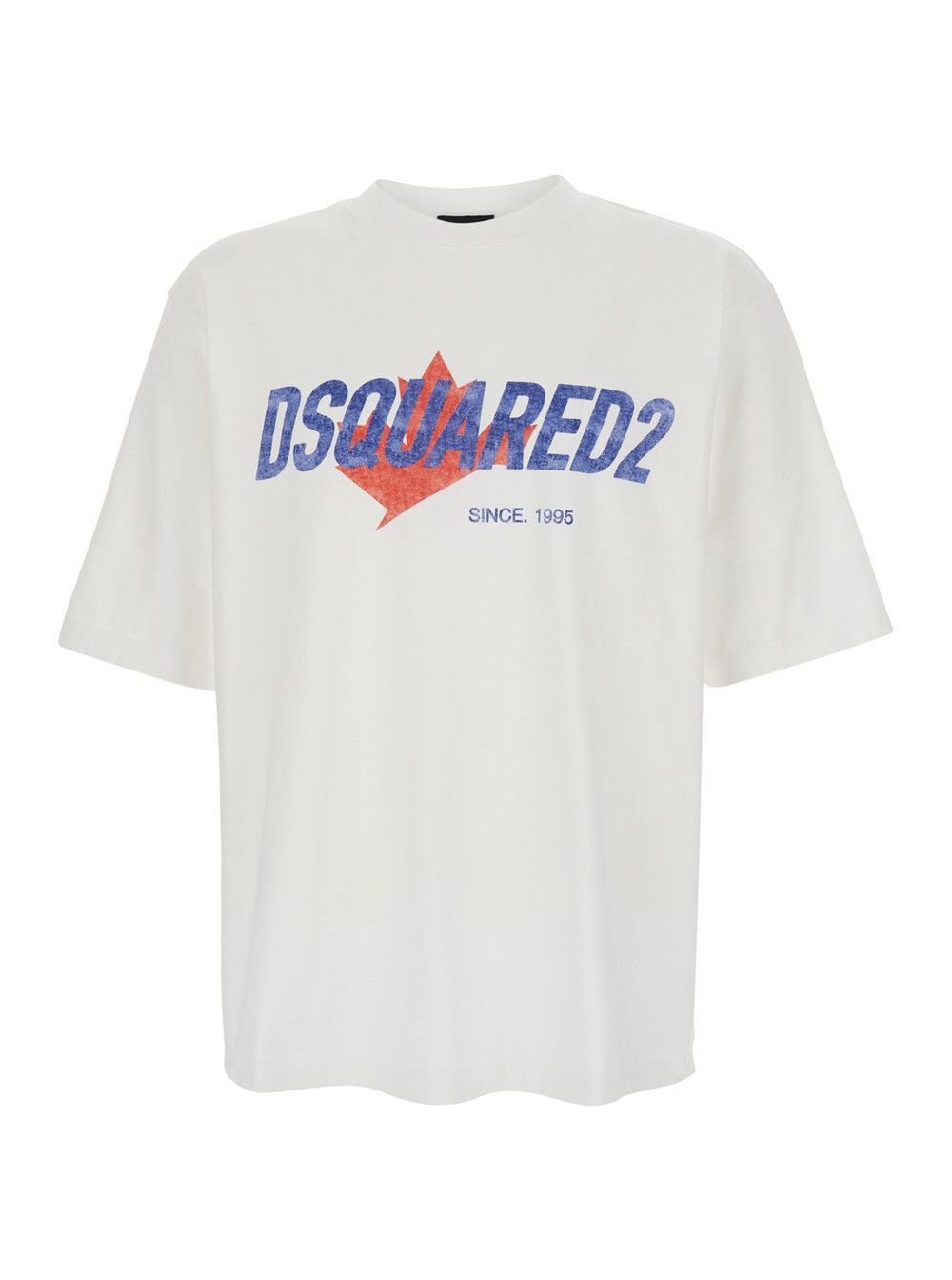 Dsquared2 White T-shirt with Logo Print on the Front for Men Size US XL / EU 56 / 4 - 1 Thumbnail