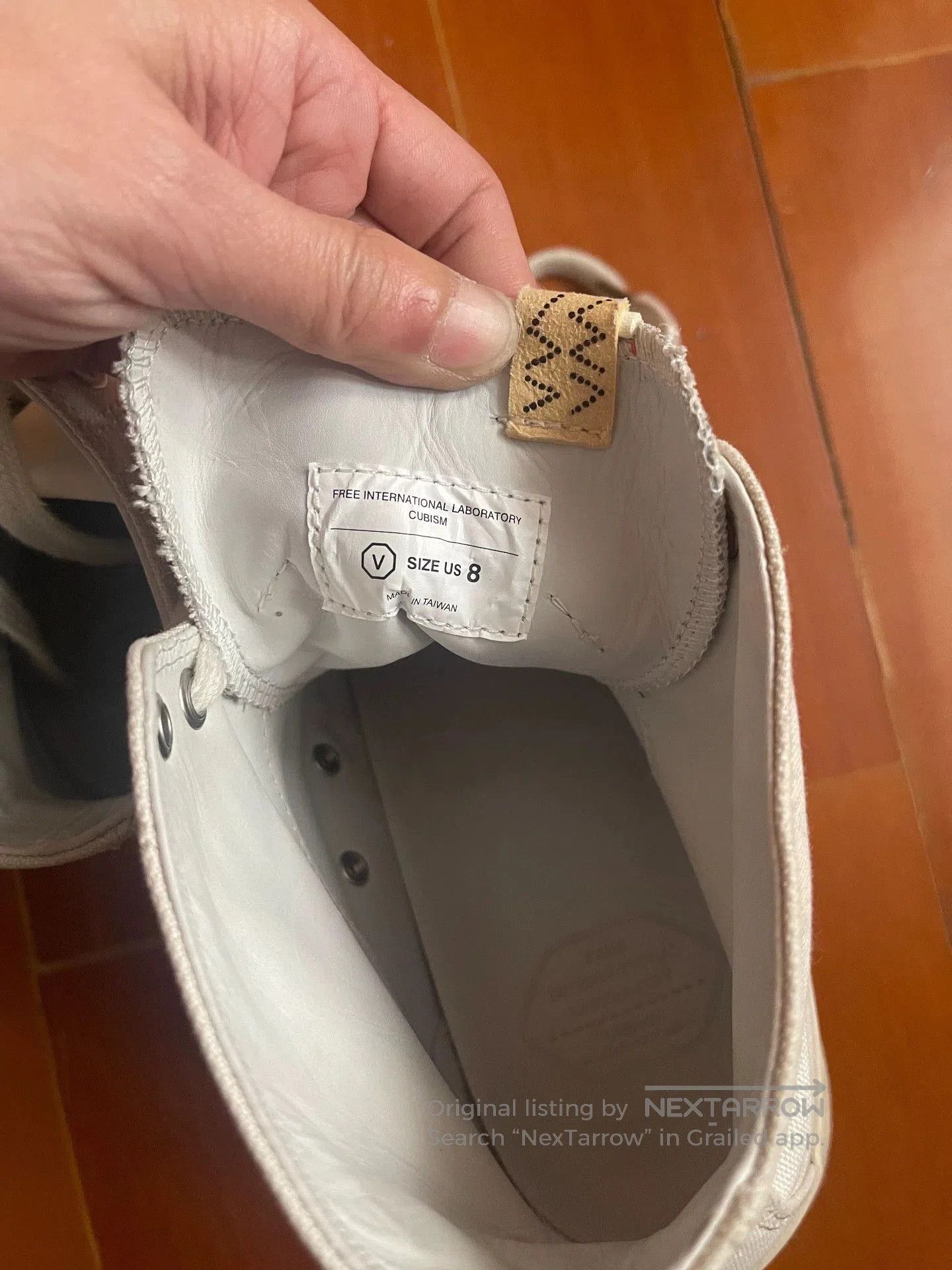 Visvim Beige High-Top Sneakers Size 8. Size US 8 / EU 41 - 4 Thumbnail