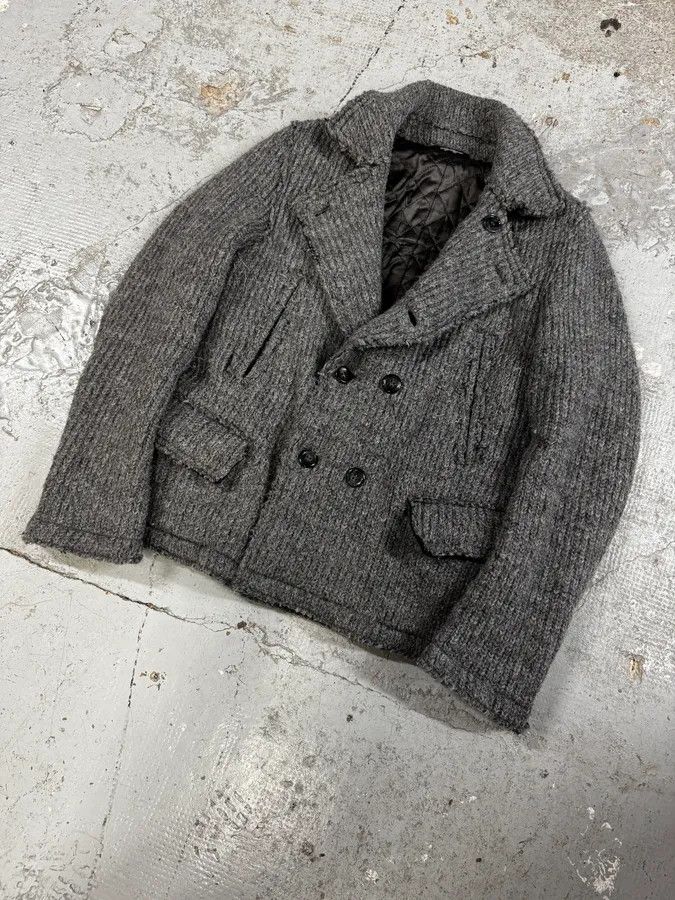Dolce & Gabbana 2000s Dolce & Gabbana Grey Wool Buttoned Jacket Size 42R - 3 Thumbnail