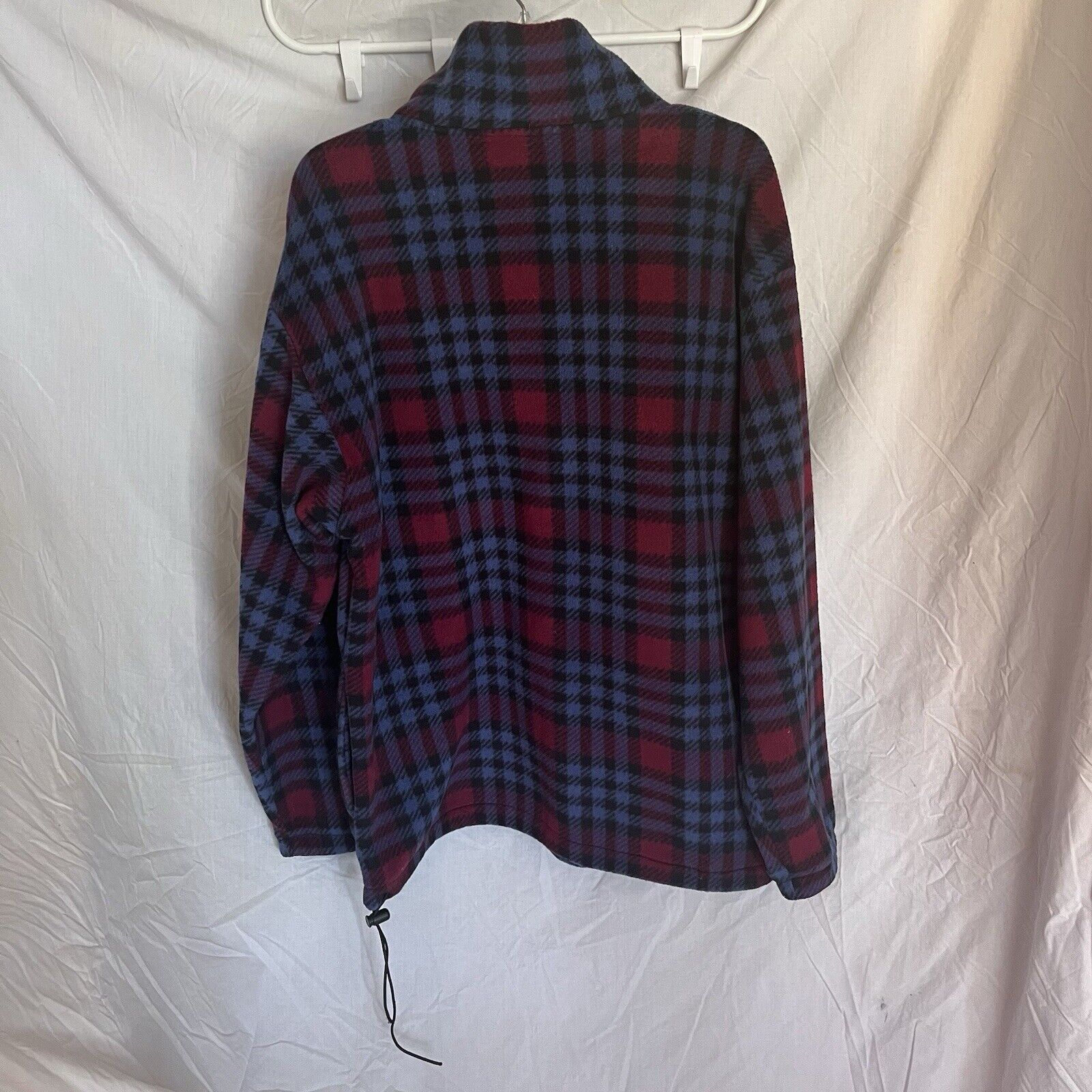 Other Cheetah Brand 1/4 Zip Oversized Plaid Fleece Pullover Size L / US 10 / IT 46 - 7 Thumbnail