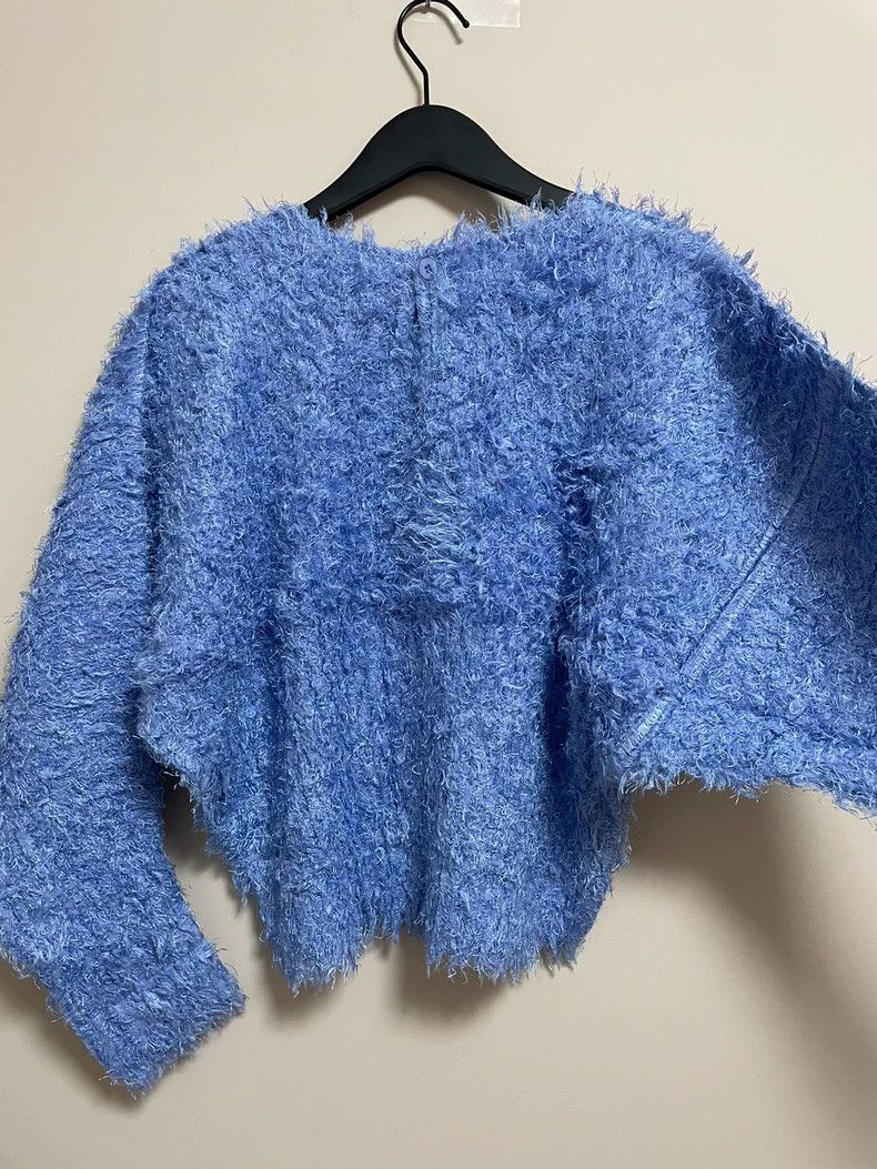 Issey Miyake Issey Miyake Blue furry top Size L / US 10 / IT 46 - 5 Thumbnail
