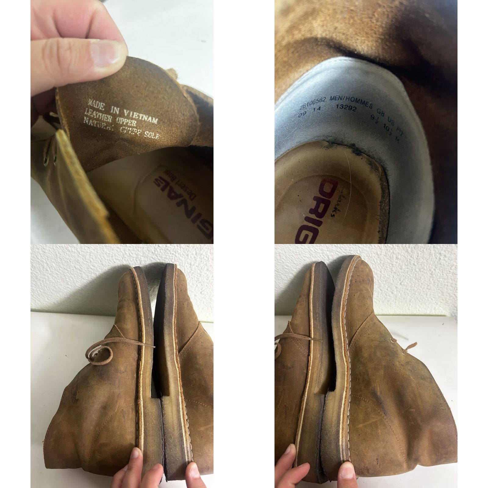 Clarks Clarks Desert Boot Mens 10.5 Ankle Boot Lace Up Leather Brown Bodied Desert Shoe Mens Brown 10.5 Lace Up Leather Desert Boot Shoes Mens Size US 11 / EU 44 - 10 Thumbnail