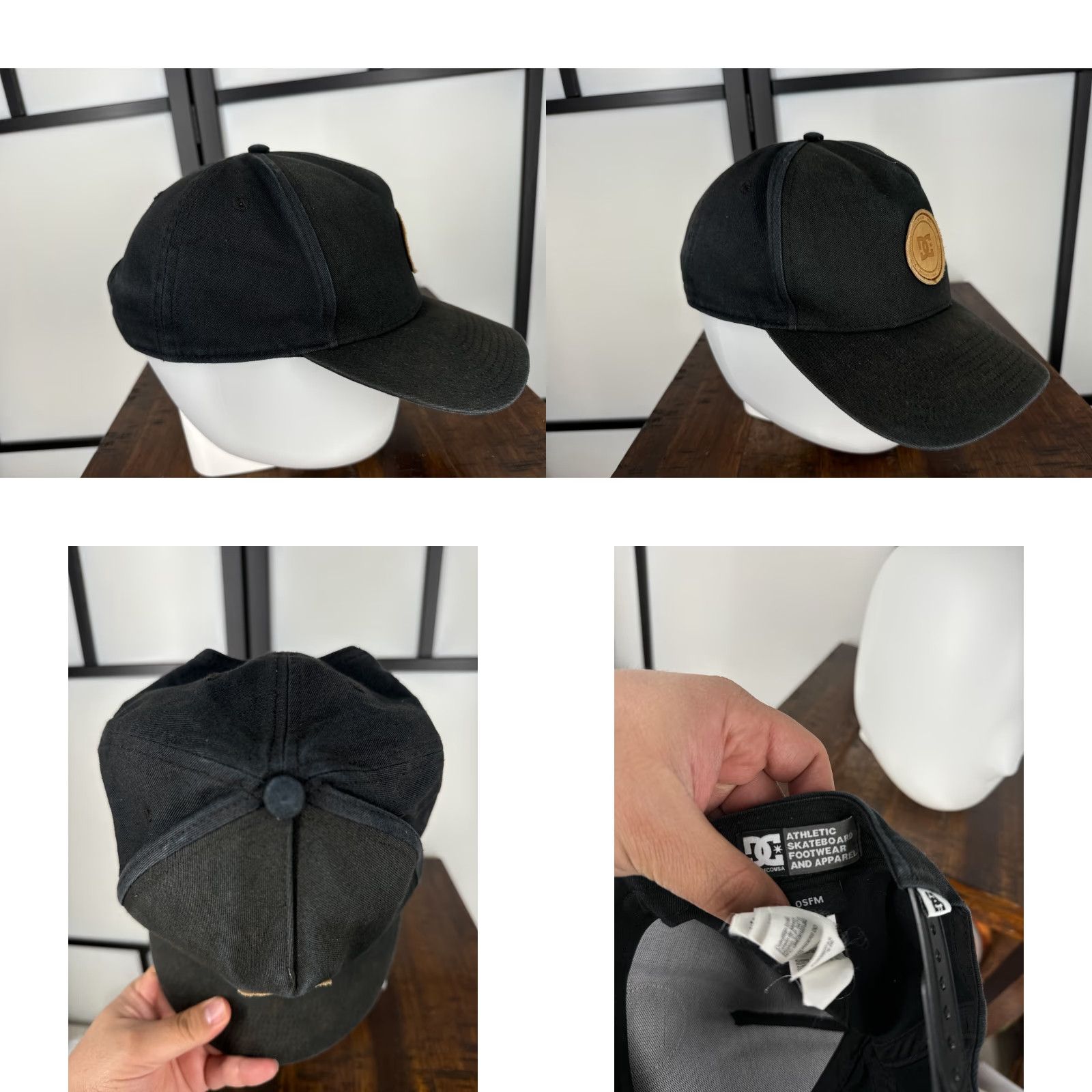 Vintage DC Shoes Hat Snap Back Adult One Size Black Cotton Twill Skate Surf Beach Cap Size ONE SIZE - 8 Thumbnail