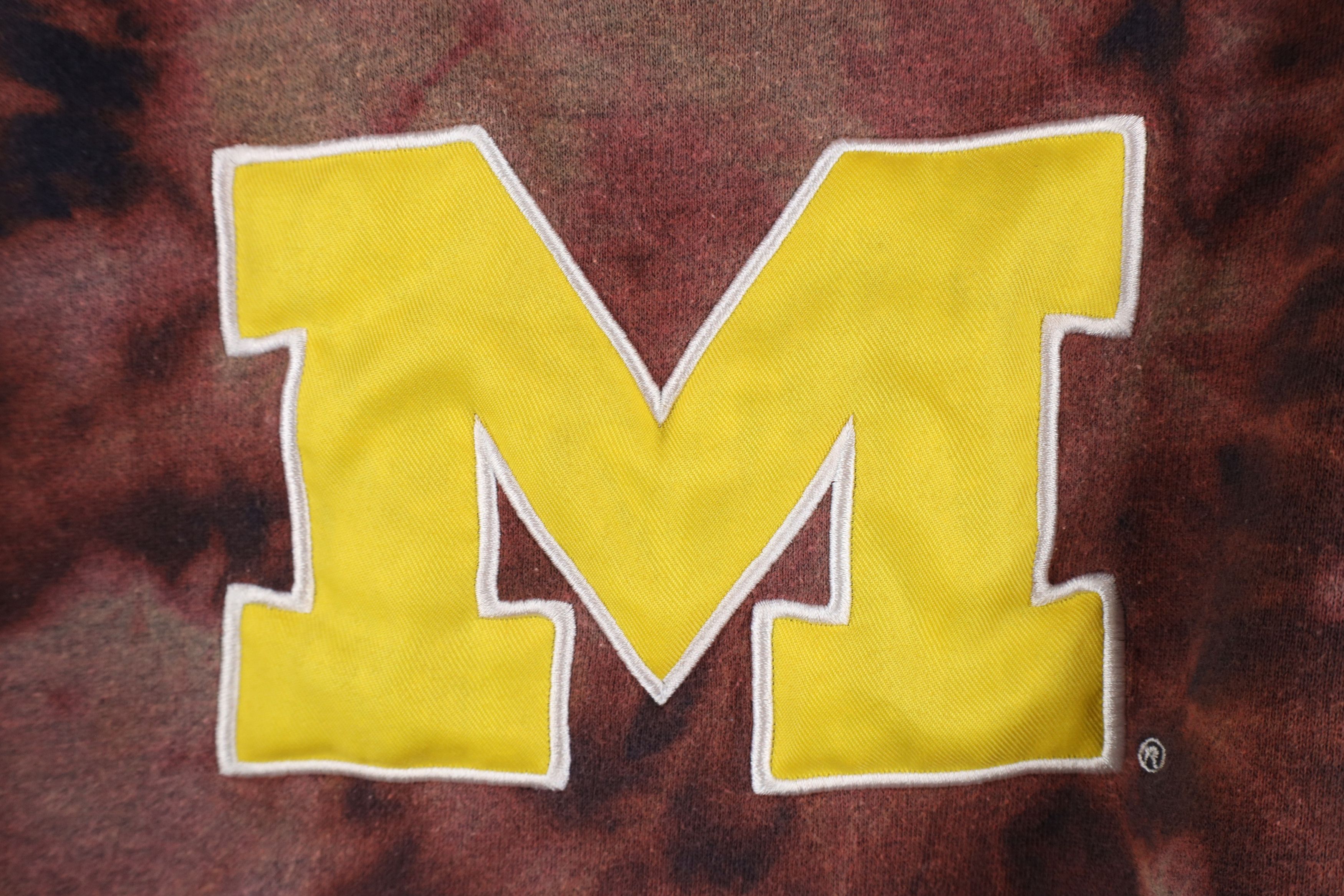 Vintage Vintage Acid Wash Block M University of Michigan Hoodie Size XL / US 12-14 / IT 48-50 - 7 Thumbnail