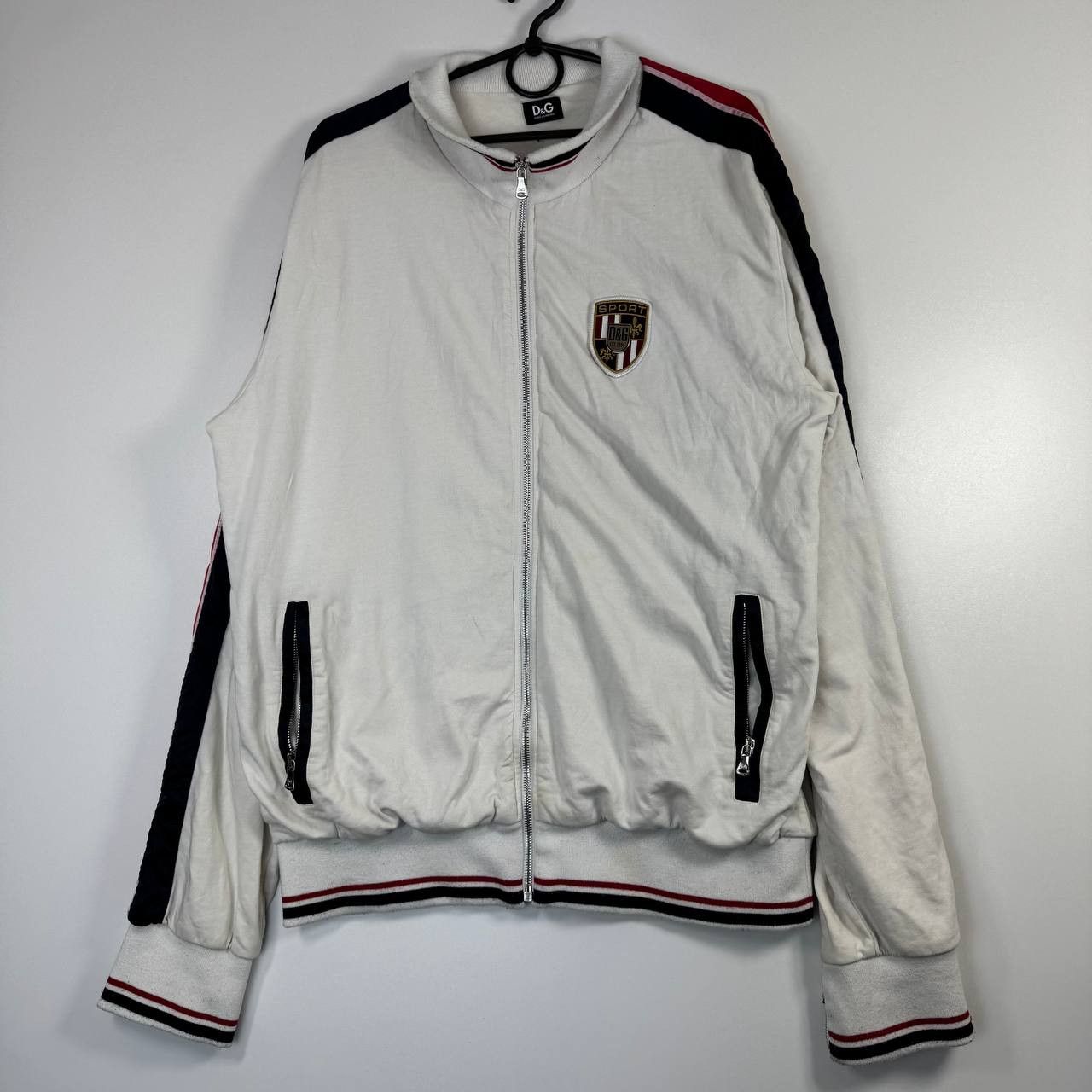 Dolce & Gabbana Dolce & Gabbana D&G Sport Track Jacket White Mens M Size US M / EU 48-50 / 2 - 1 Thumbnail