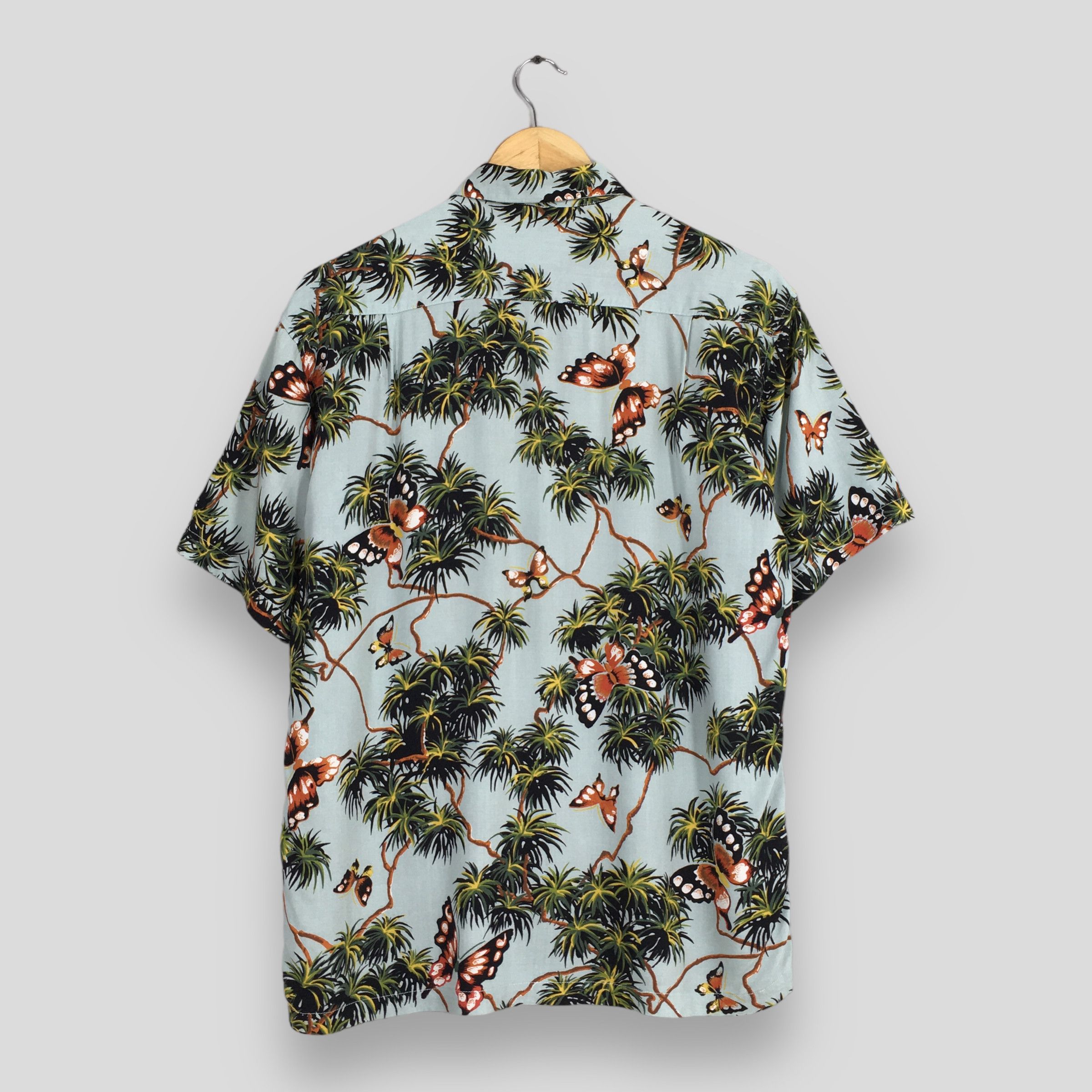 Vintage Vintage 90s Kalaupapa Hawaiian Tropical Butterflies Shirt Size US M / EU 48-50 / 2 - 7 Thumbnail