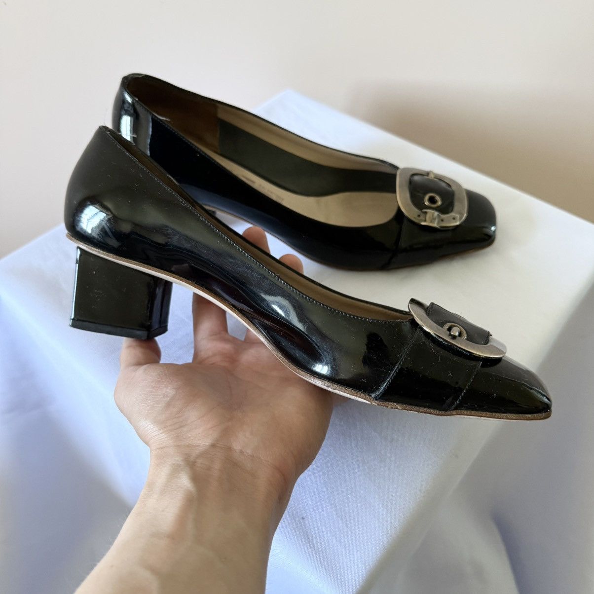 Salvatore Ferragamo RARE Salvatore Ferragamo Belt Heels Shoes Jil Sander Vibe Size US 9.5 / IT 39.5 - 9 Thumbnail