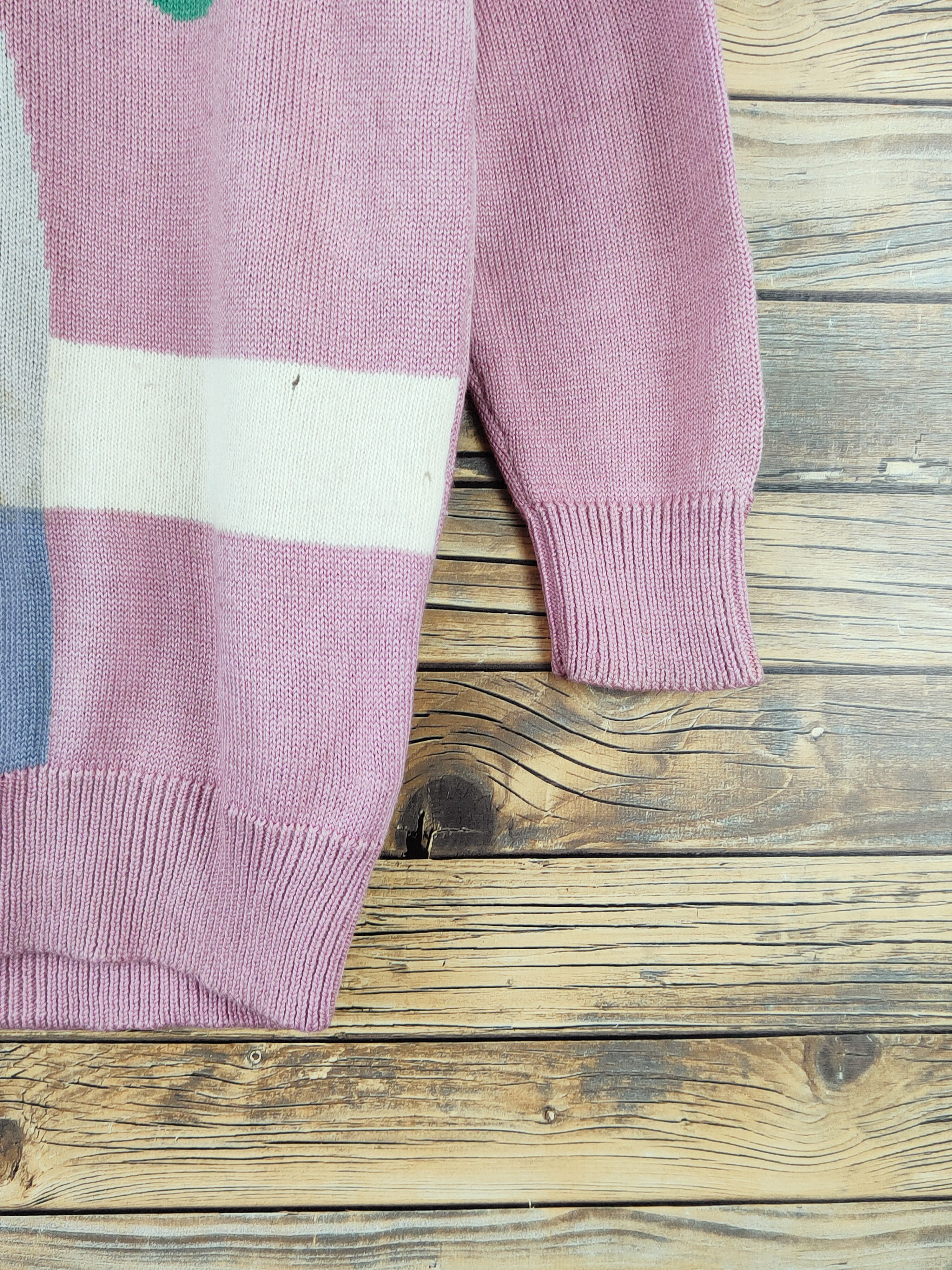 Homespun Knitwear × Japanese Brand × Vintage Pavone Pink Knitwear Sweatshirts #W997 Size M / US 6-8 / IT 42-44 - 8 Thumbnail