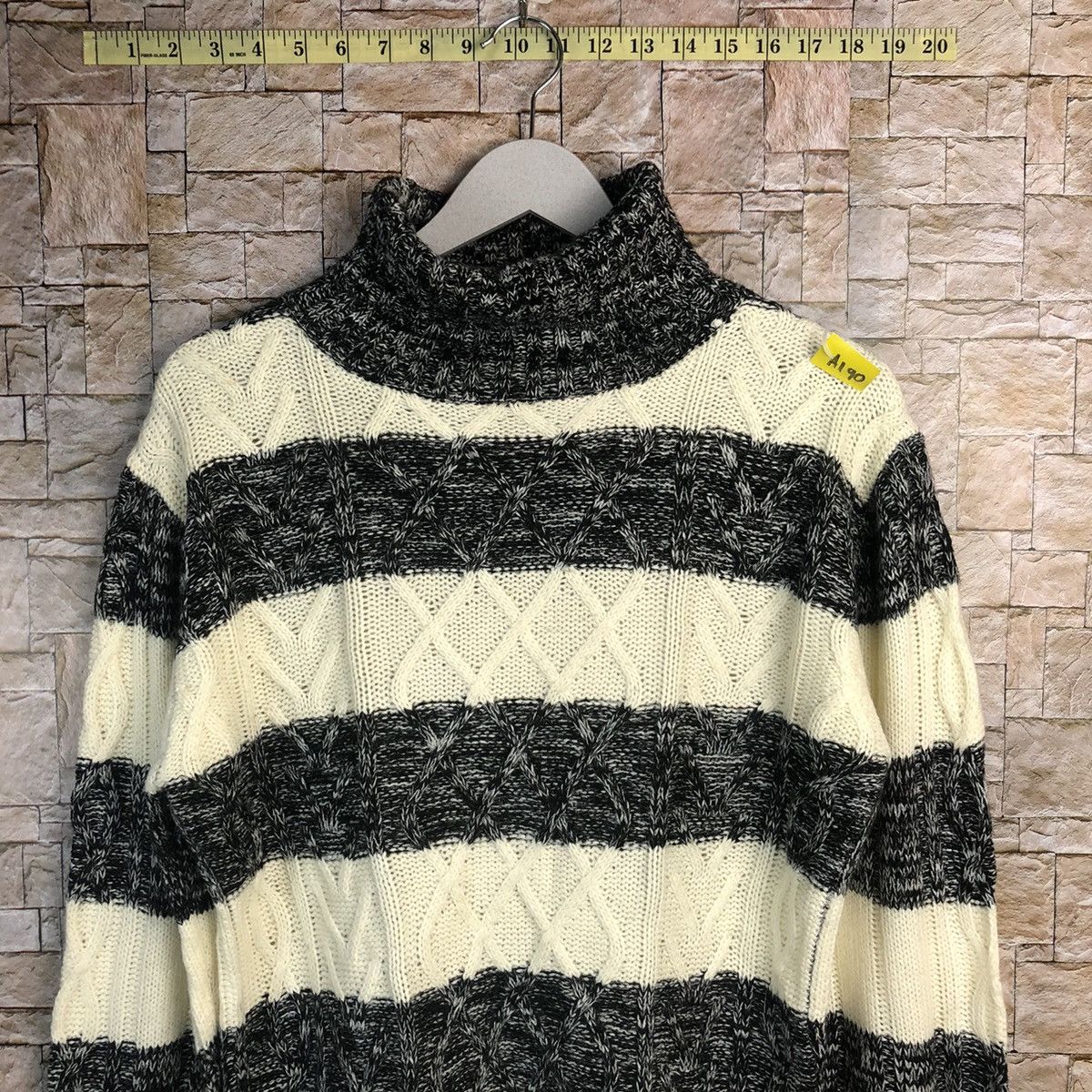 Homespun Knitwear × Japanese Brand × Solid and Striped Lock Heaven Stripe Knitwear like kurt cobain #A190 Size M / US 6-8 / IT 42-44 - 2 Thumbnail