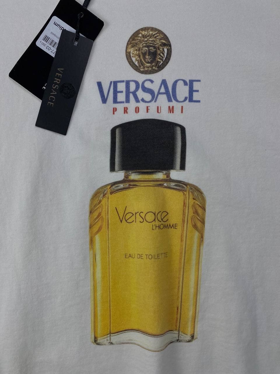 Versace NEW Versace Big Logo Profumi Homme Sweatshirt Men Size M Size US M / EU 48-50 / 2 - 2 Thumbnail
